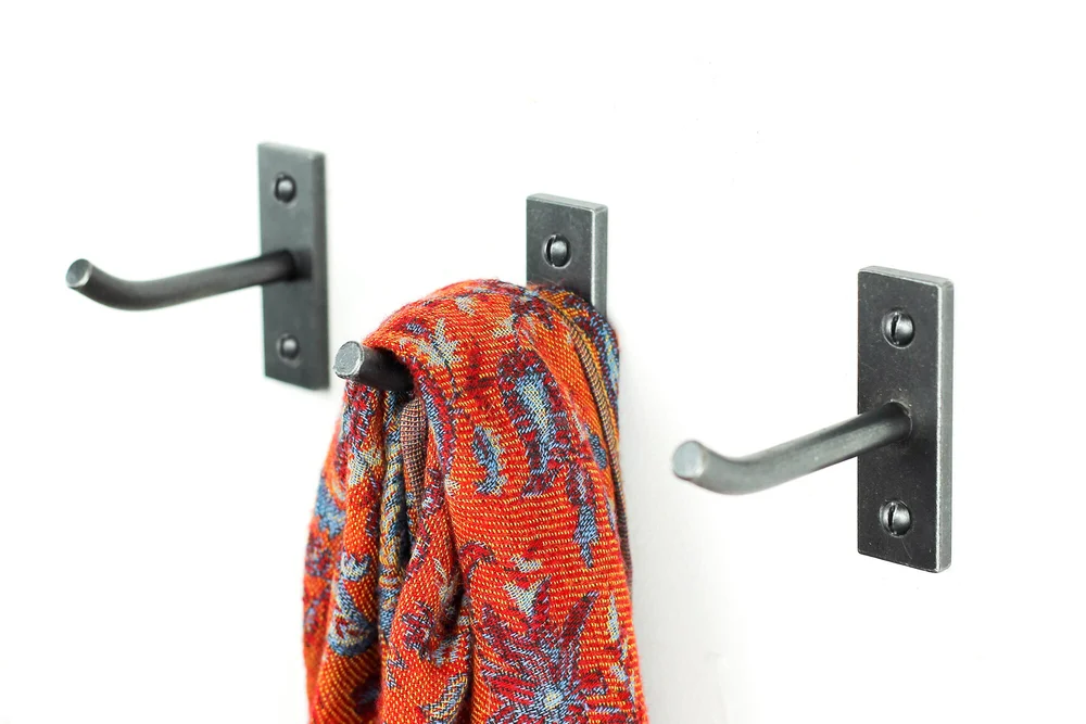 Single Authentic Coat Hooks Industrial Hook — Black Dog Ironworks