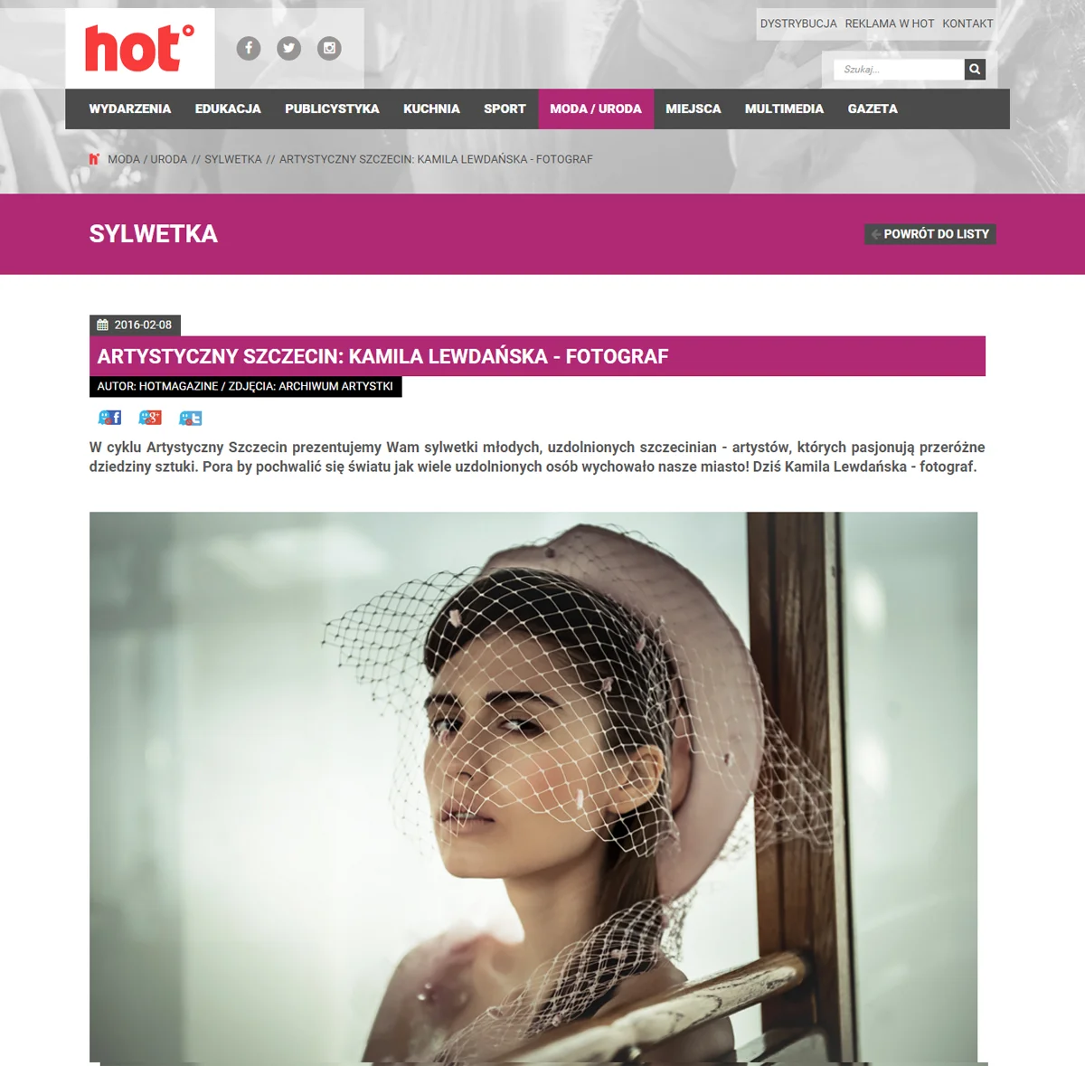 Wywiad w Hot Magazine