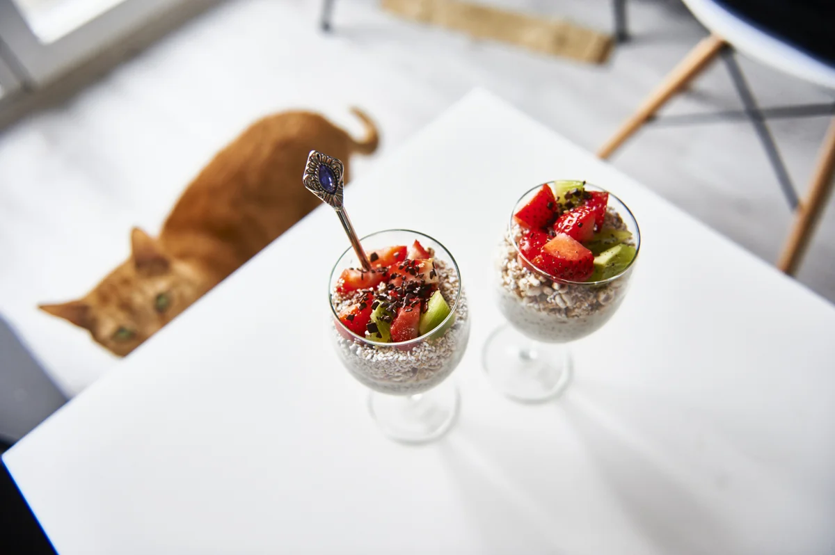 Owocowy chrupki deser z Chia