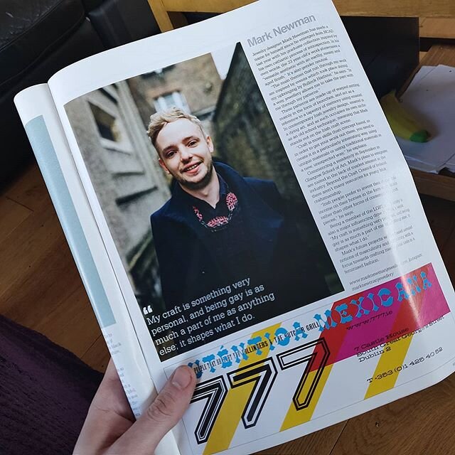 After many years I've finally got my hands on a copy of @gcnmag .  Was so happy to be included in their list of up and coming LGBTQ+ designers. 
They did me dirty with that photo though 🙅🏼&zwj;♂️
