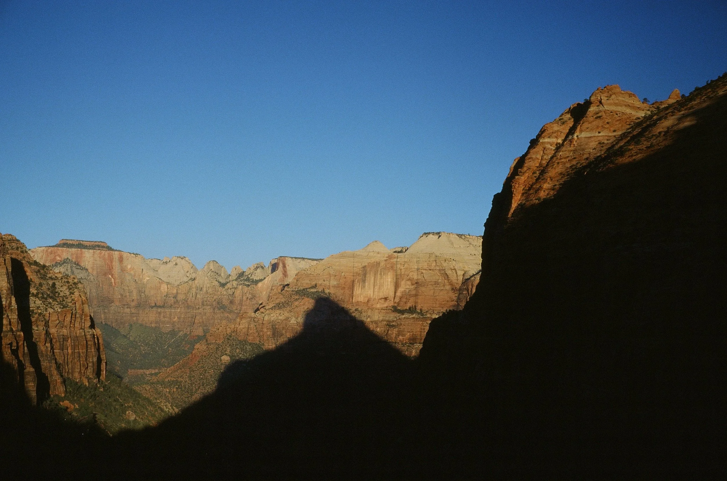 Zion National Park scenic overlook during sunrise