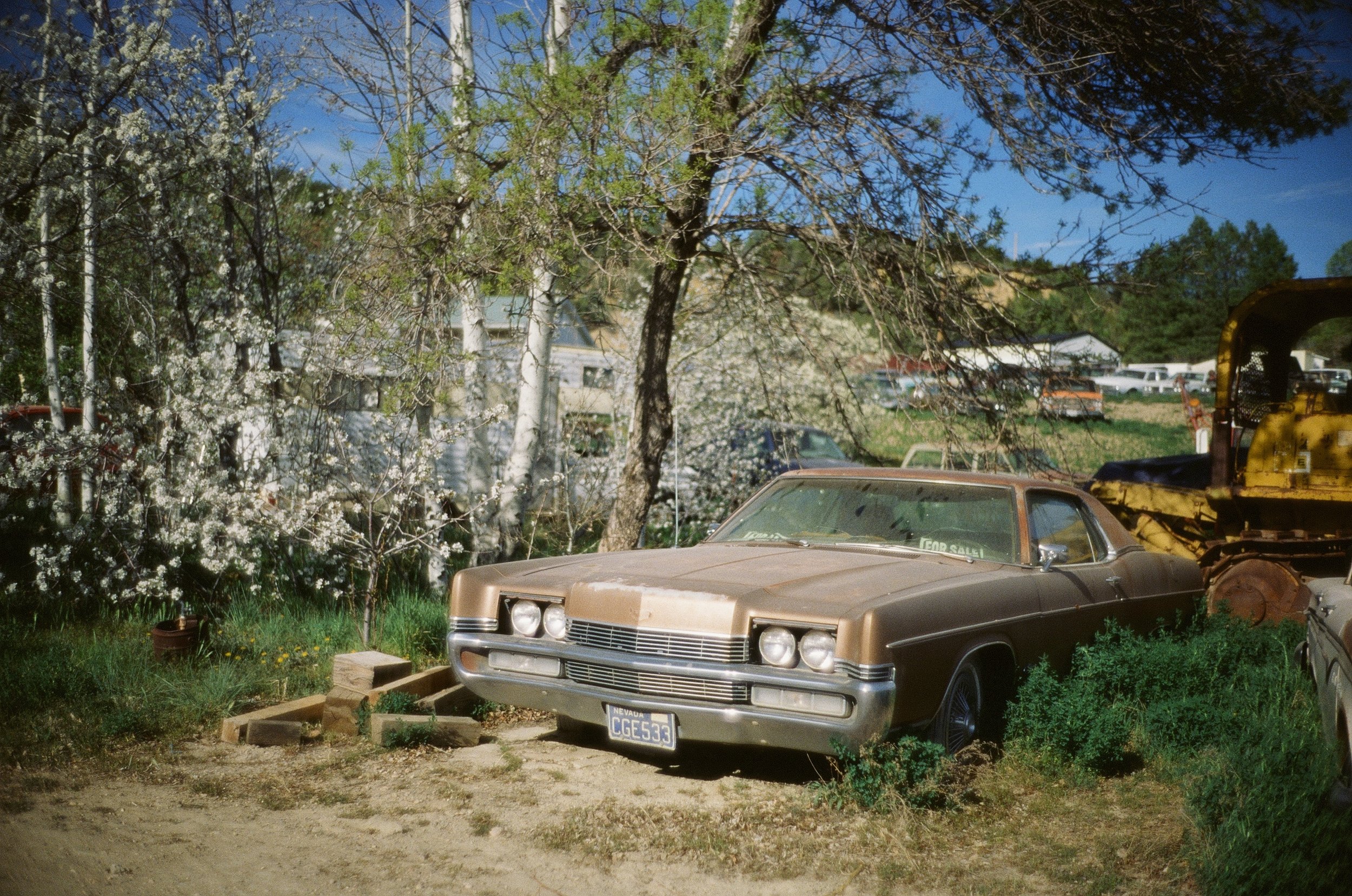 Vintage car for sale junkyard east of Zion National Park