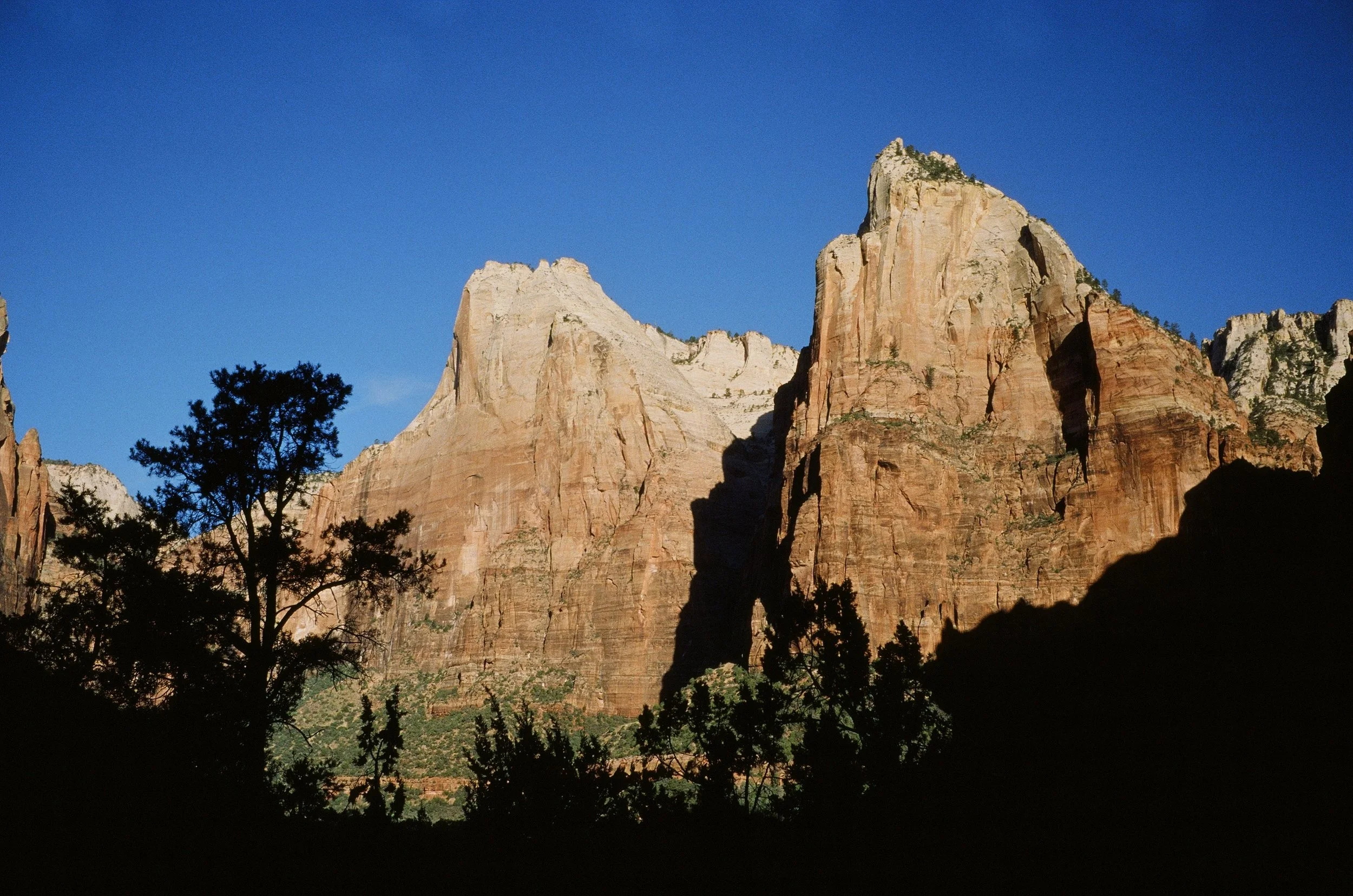 Patriachs scenic overlook Zion National Park
