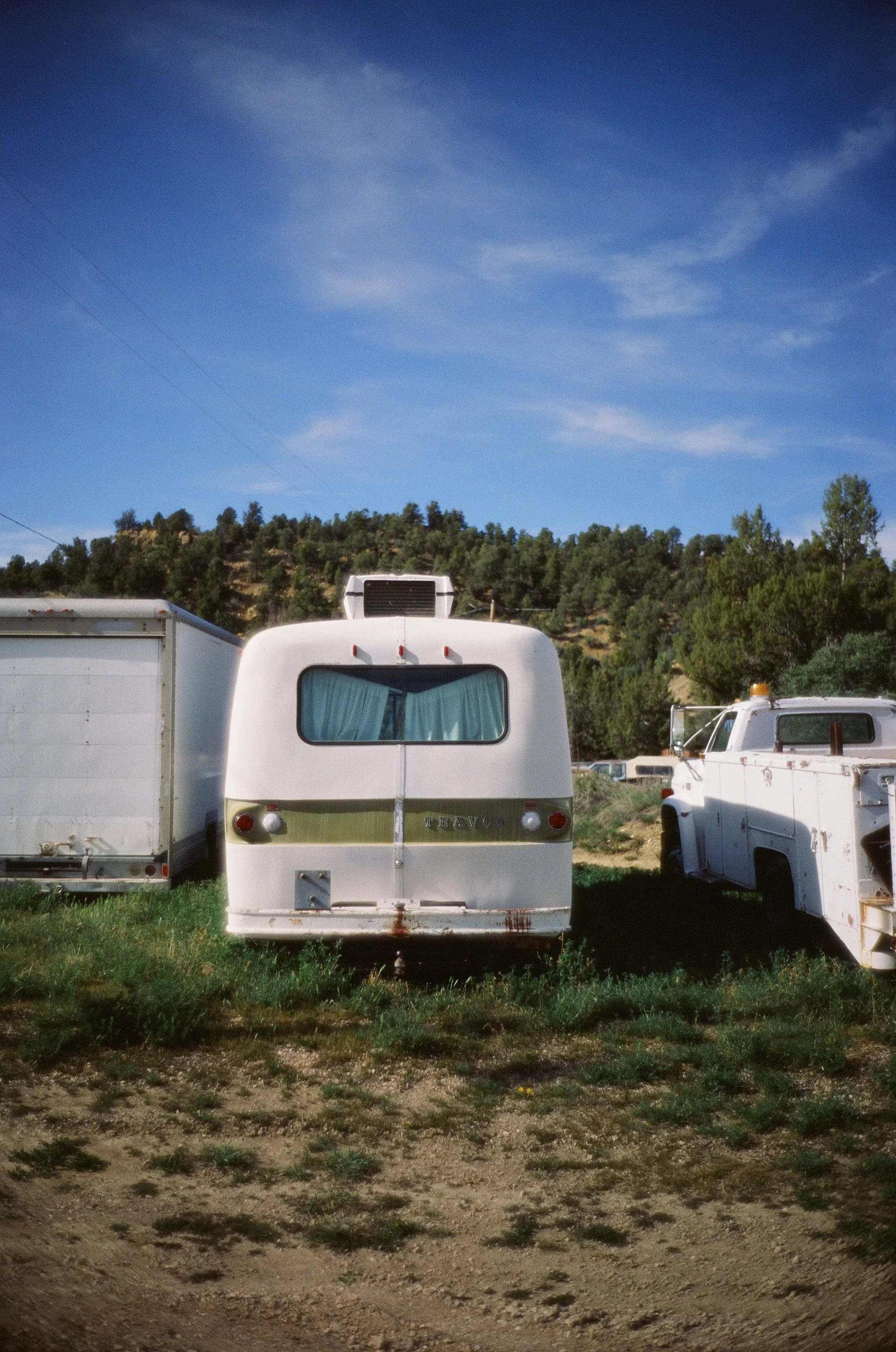 Vintage caravan and junkyard east of Zion National Park