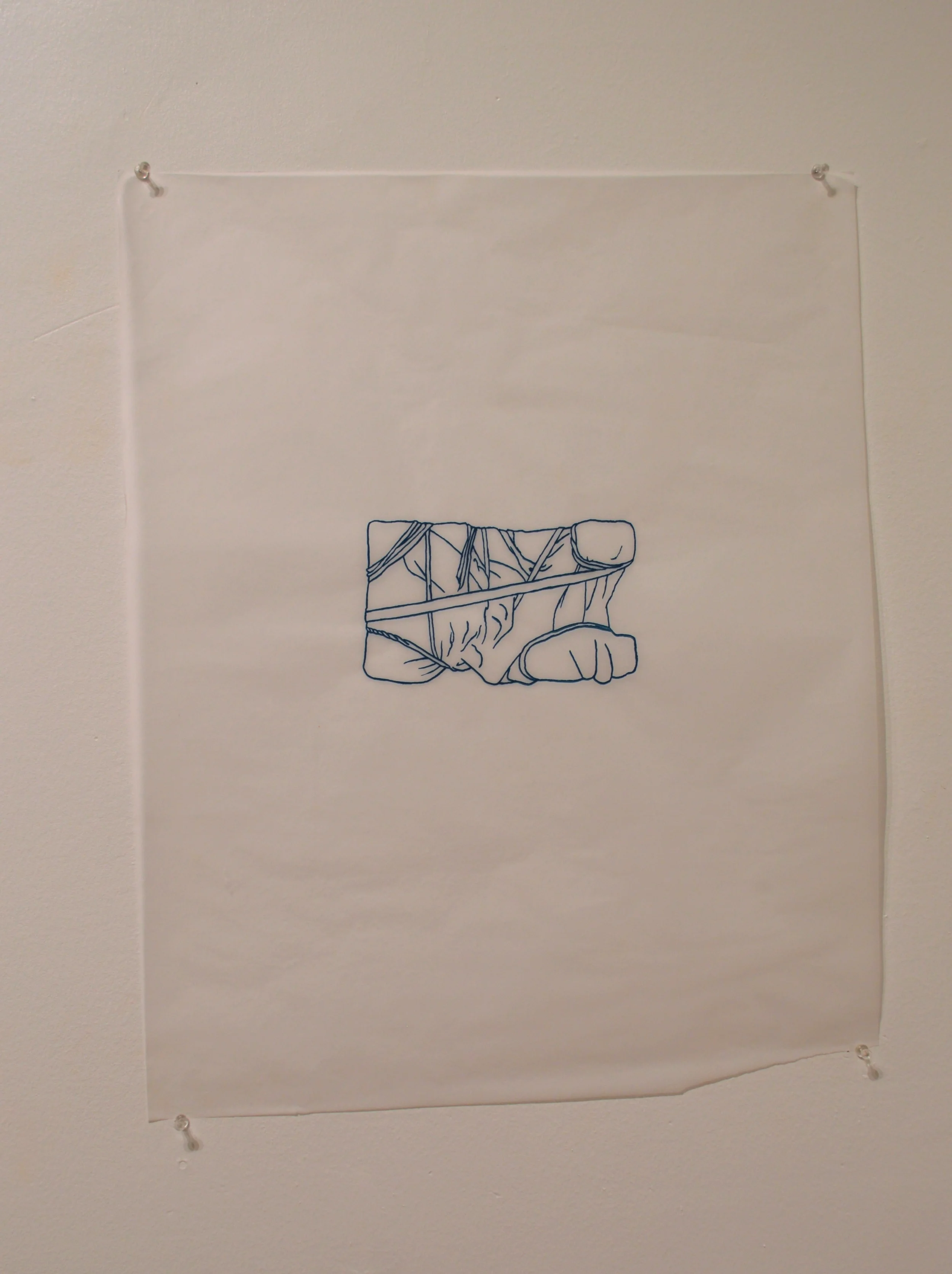 screen print on tracing paper. 24 in. x 19 in. 2015.