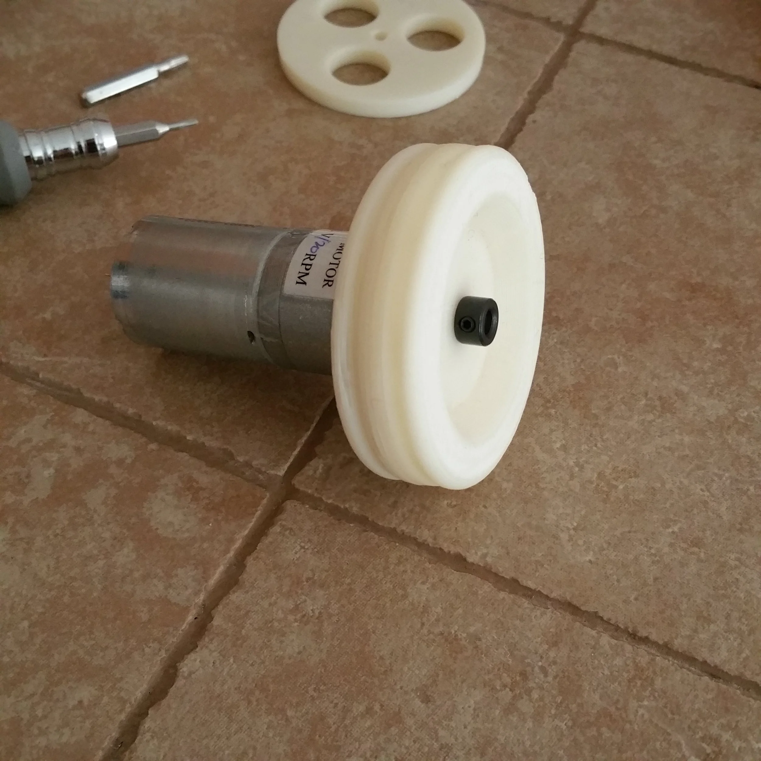 3d printed wheel.