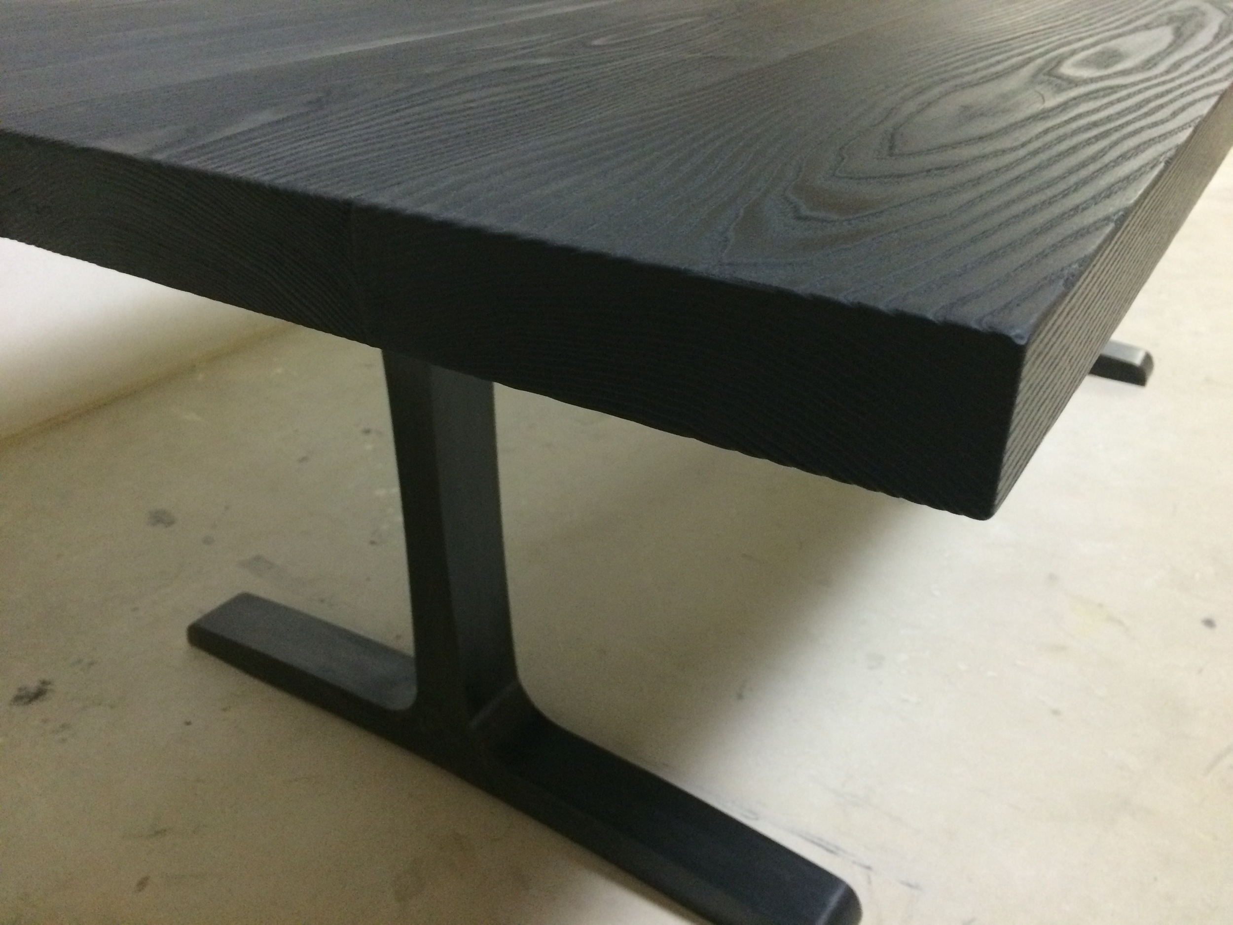If you look closely you can see how the charring has created texture in the wood.