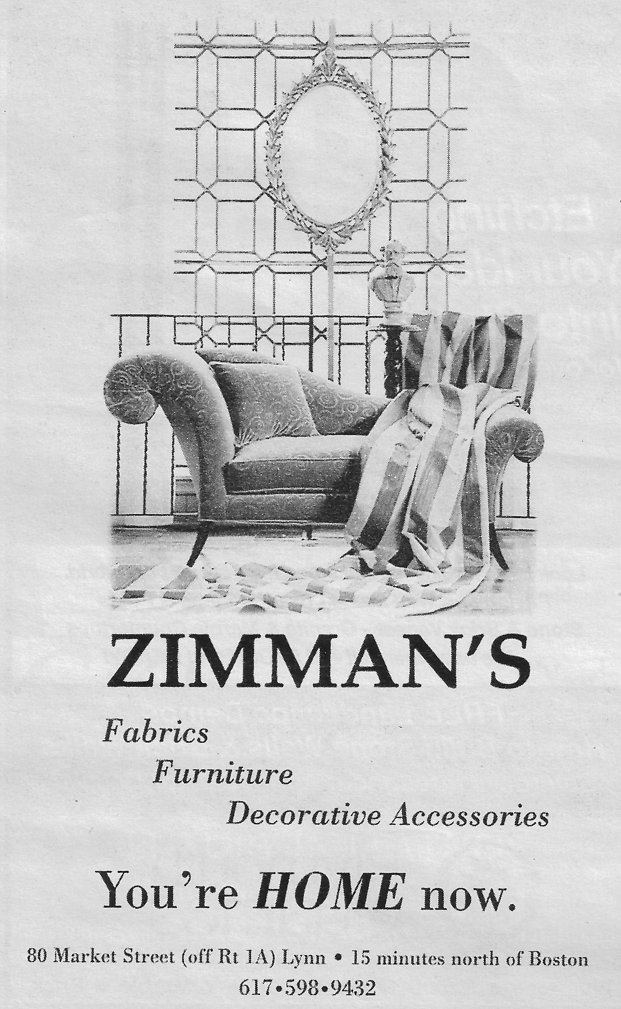 Home decor & decorative fabrics boston ma — Zimman's