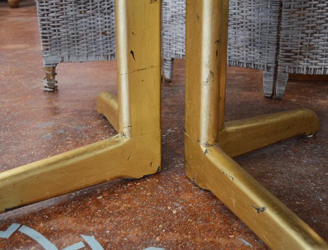Gilded Pedestal Table