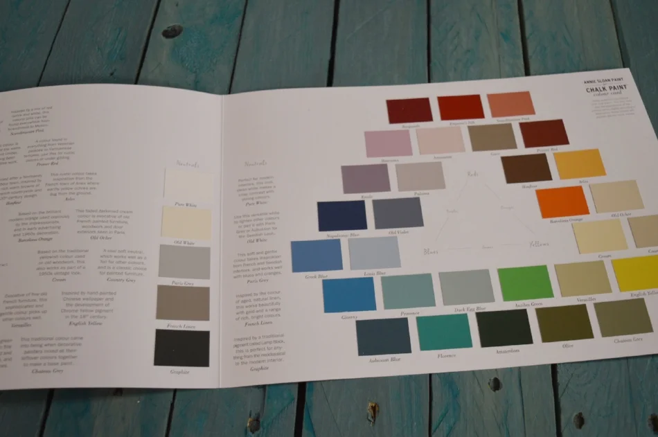 How cool is it that the Color Cards come with swatches printed with REAL paint? These are very informative and accurate in helping you make your color choices, giving information about the history behind color names too.