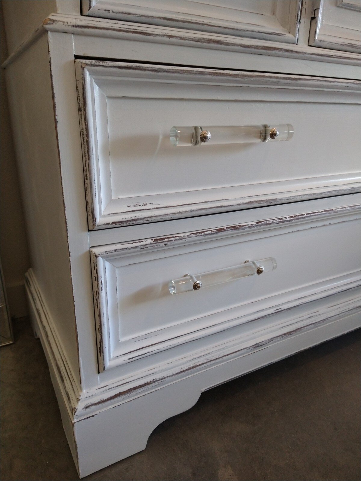 White and Crystal Armoire 