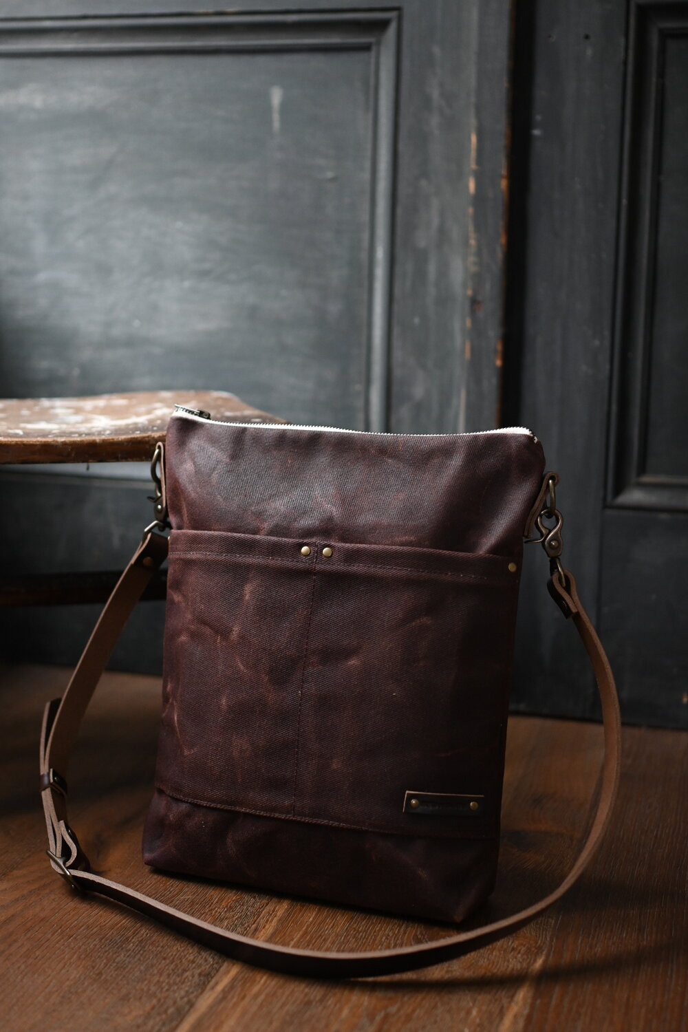WAXED CANVAS LAPTOP BAG — RED HOUSE WAXED CANVAS LAPTOP BAG — RED HOUSE