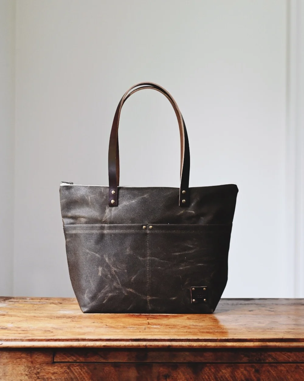 美品 HERITAGE LEATHER 別注CANVAS*LTH TOTE XL HERITAGE LEATHER（ヘリテージレザー）の「【HERITAGE LEATHER