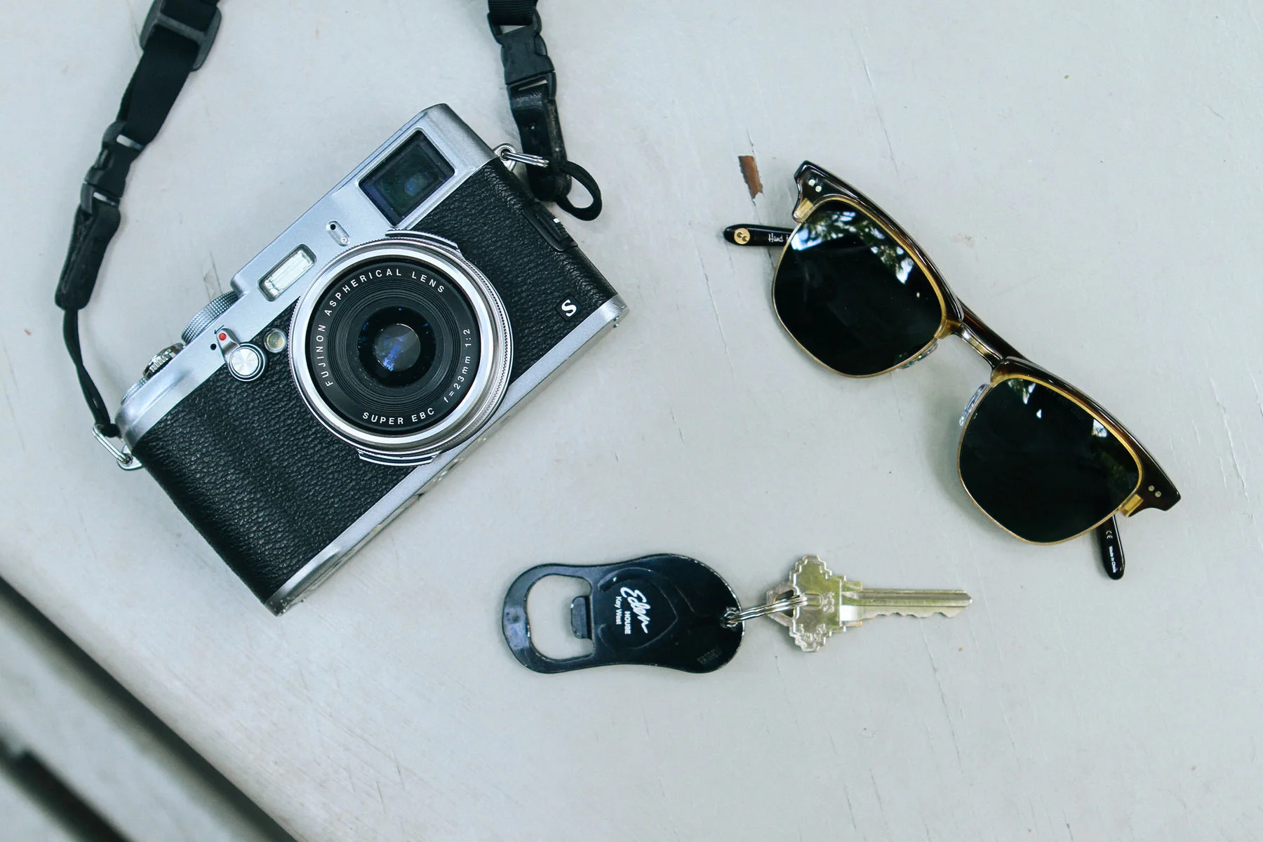  Every day carry essentials (EDC) around these parts is pretty straightforward: camera, sunglasses, and bottle opener. The importance of the latter cannot be overstated. 