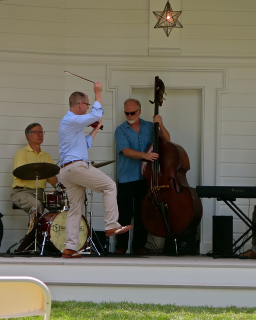 Andy Carlson, professor of music at Denison University, and a group of fellow musicians came together to call themselves The Knobelmen as they initiated the new performing space on Saturday, Aug. 27.