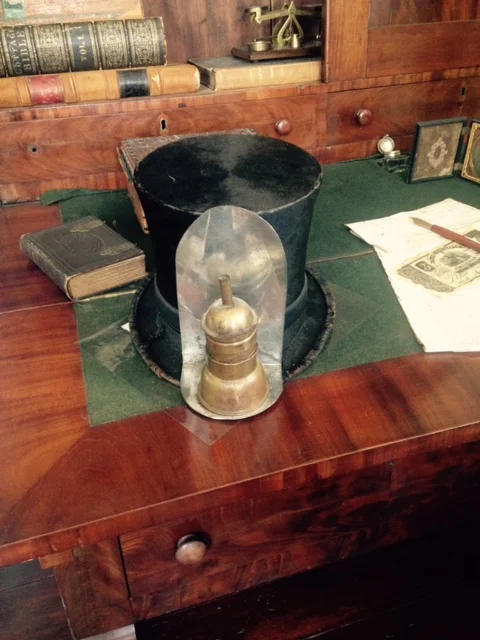 Tophat ready for the parade. From the collection of the Robbins Hunter Museum.