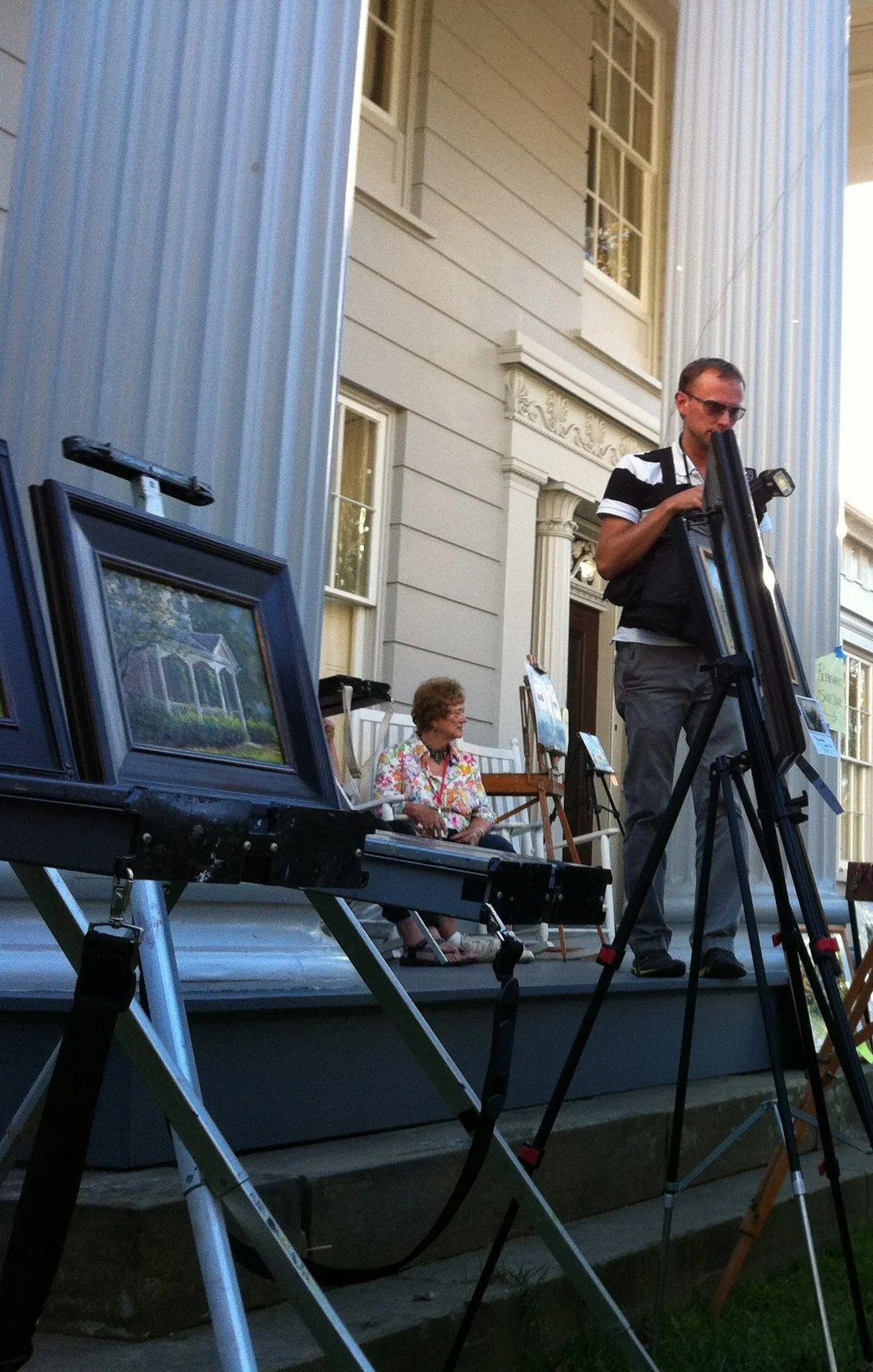 Plein Air Painters in the Garden