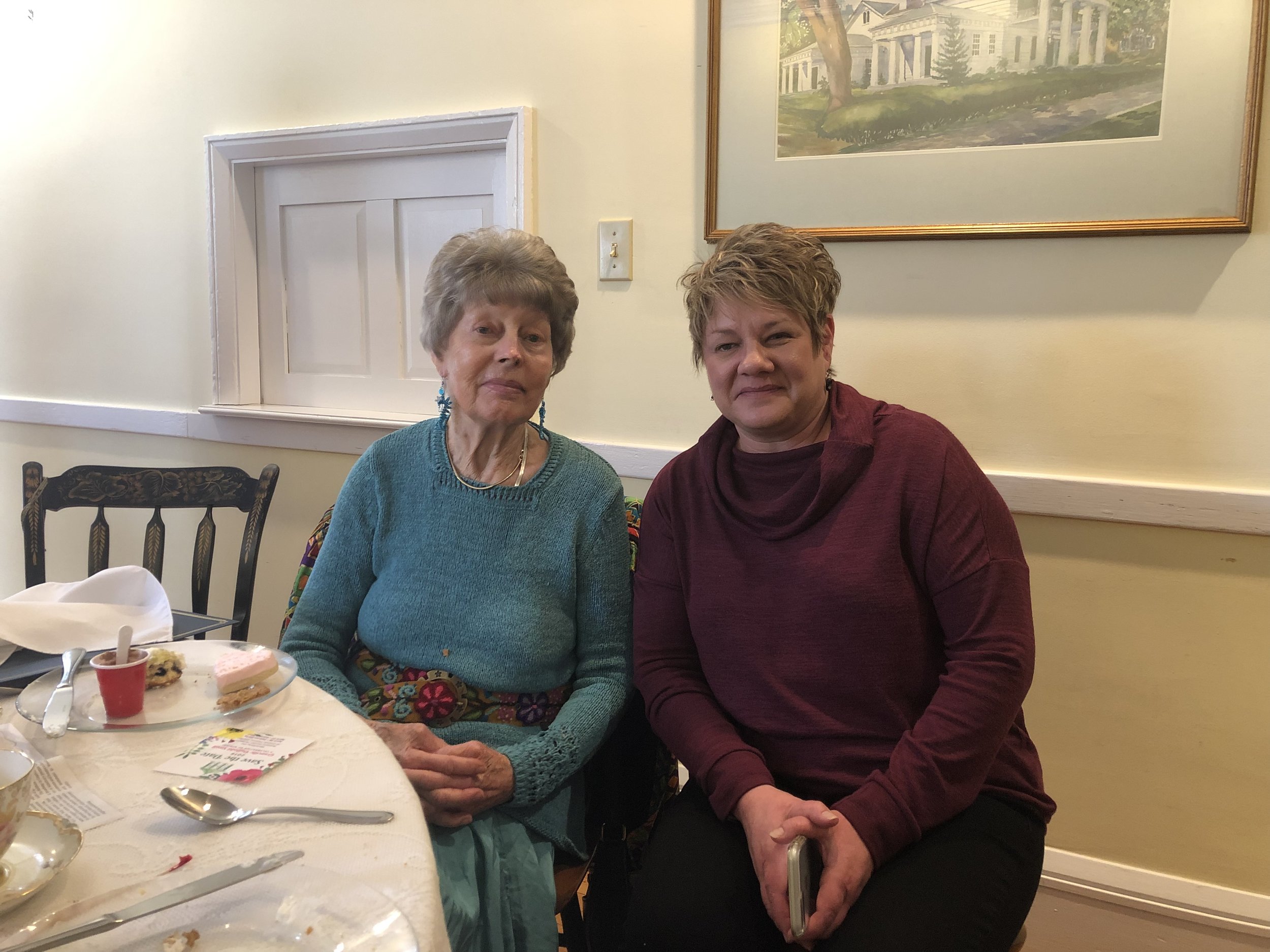 Tricia Hufford, Director of Domestic Violence Services at New Beginnings, Newark, OH., attended the luncheon to honor Flo.