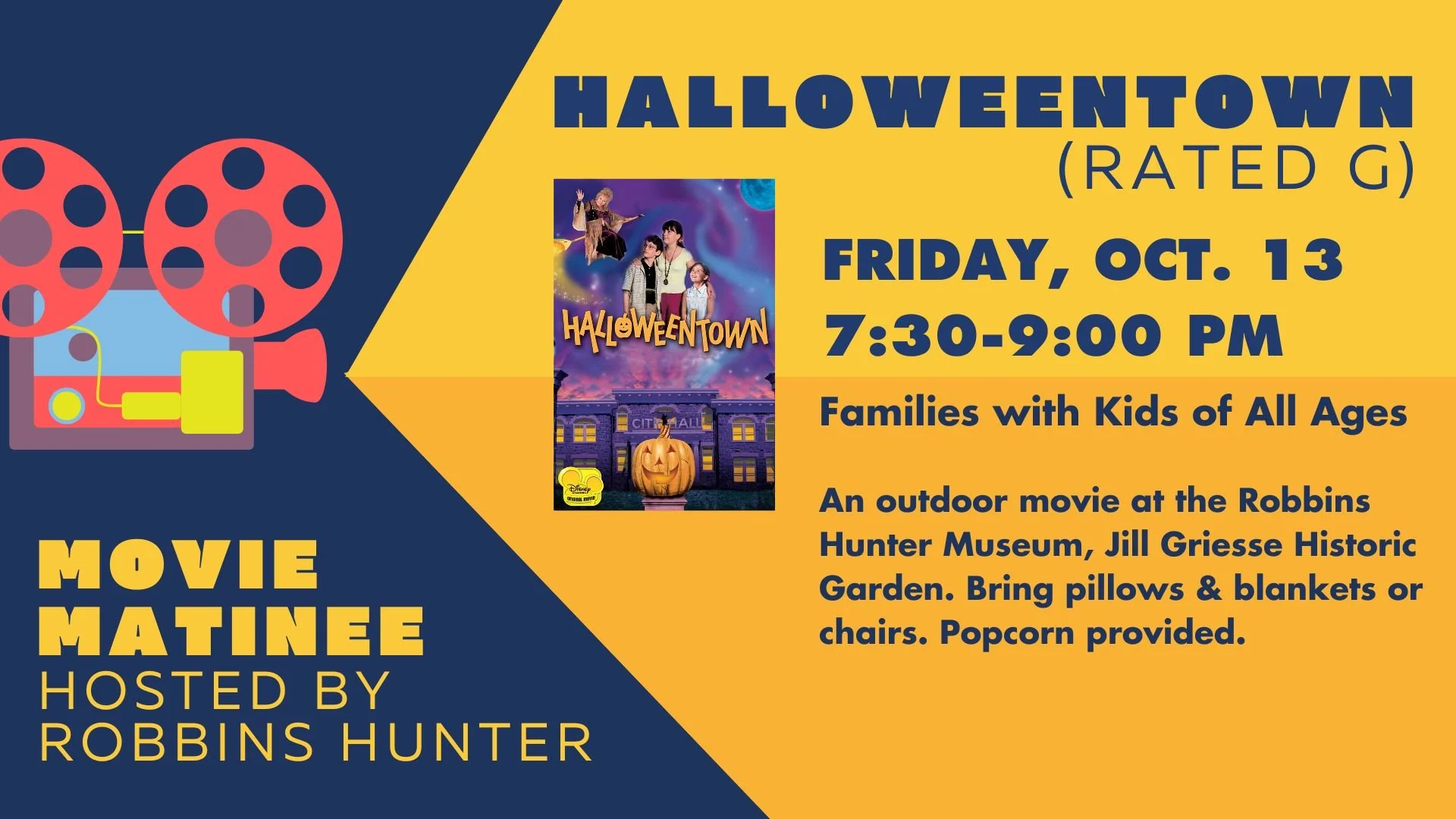 Family Movie Night Hosted by Robbins Hunter: Halloweentown (G)