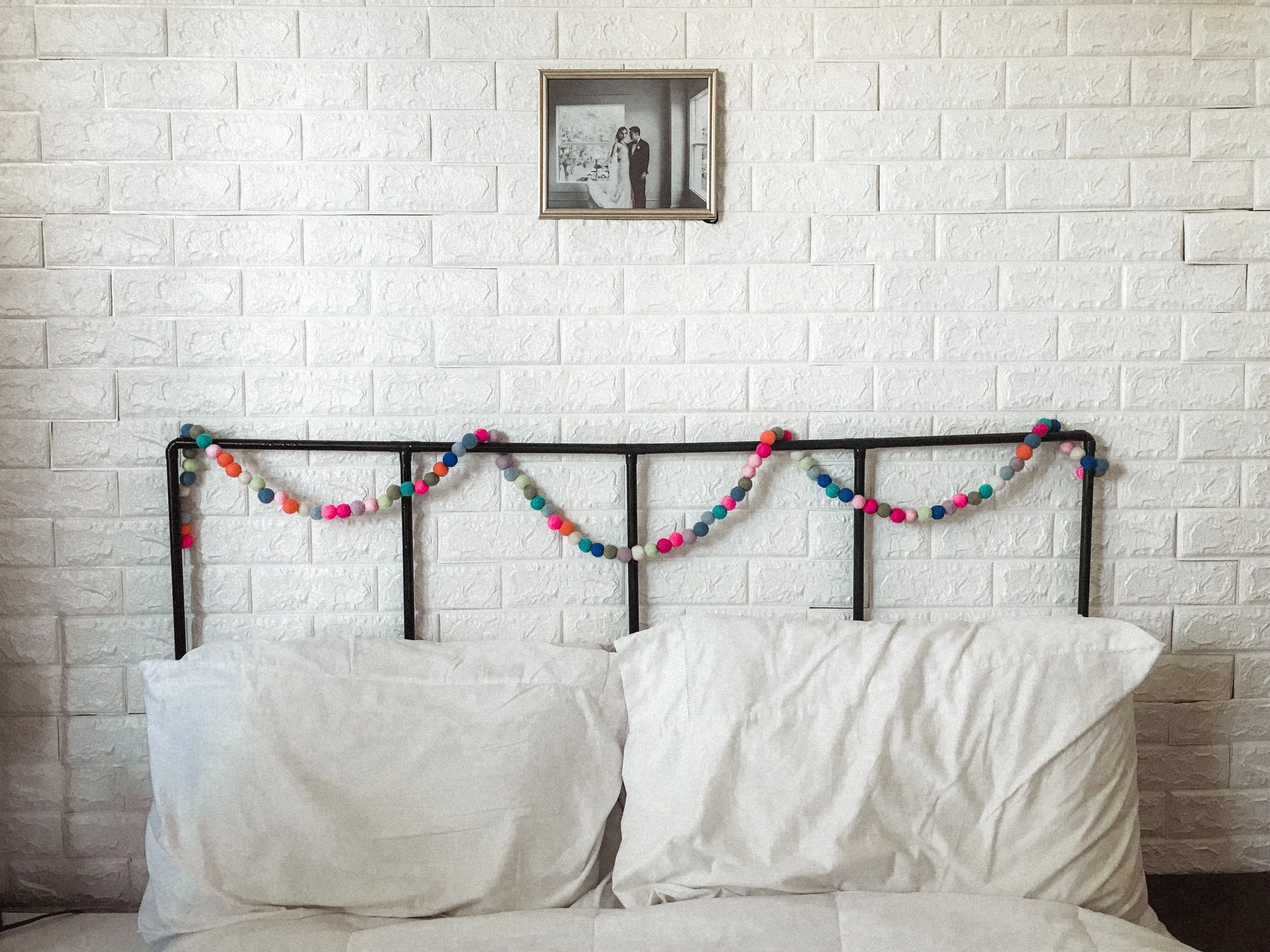 DIY COPPER PIPE HEADBOARD