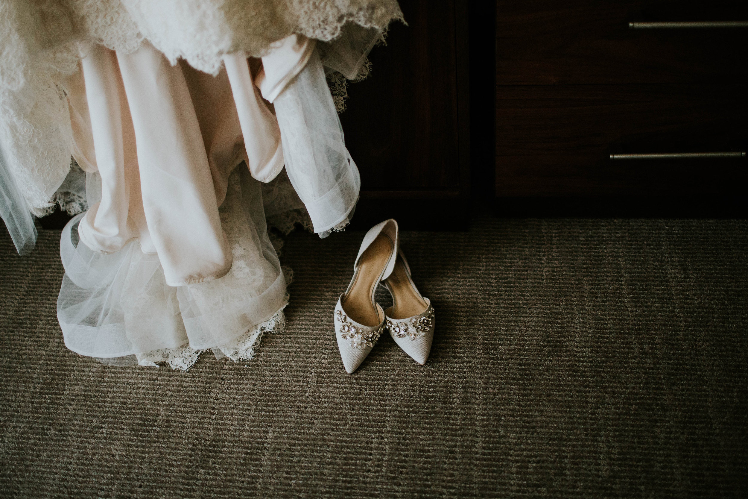 fun fact: accidentally left my shoes in the hotel room and never wore them on wedding day lol
