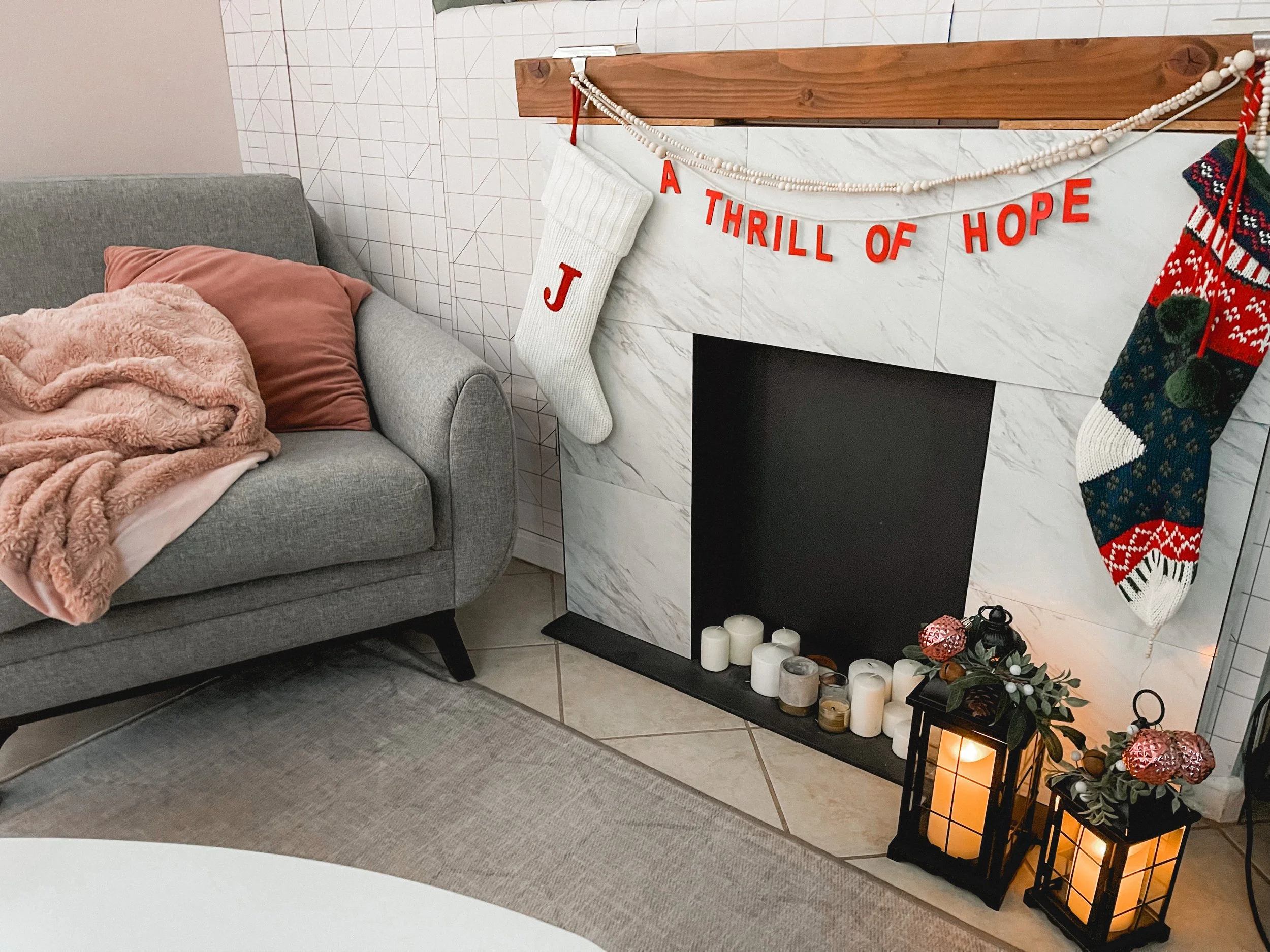 DIY Christmas Words Garland