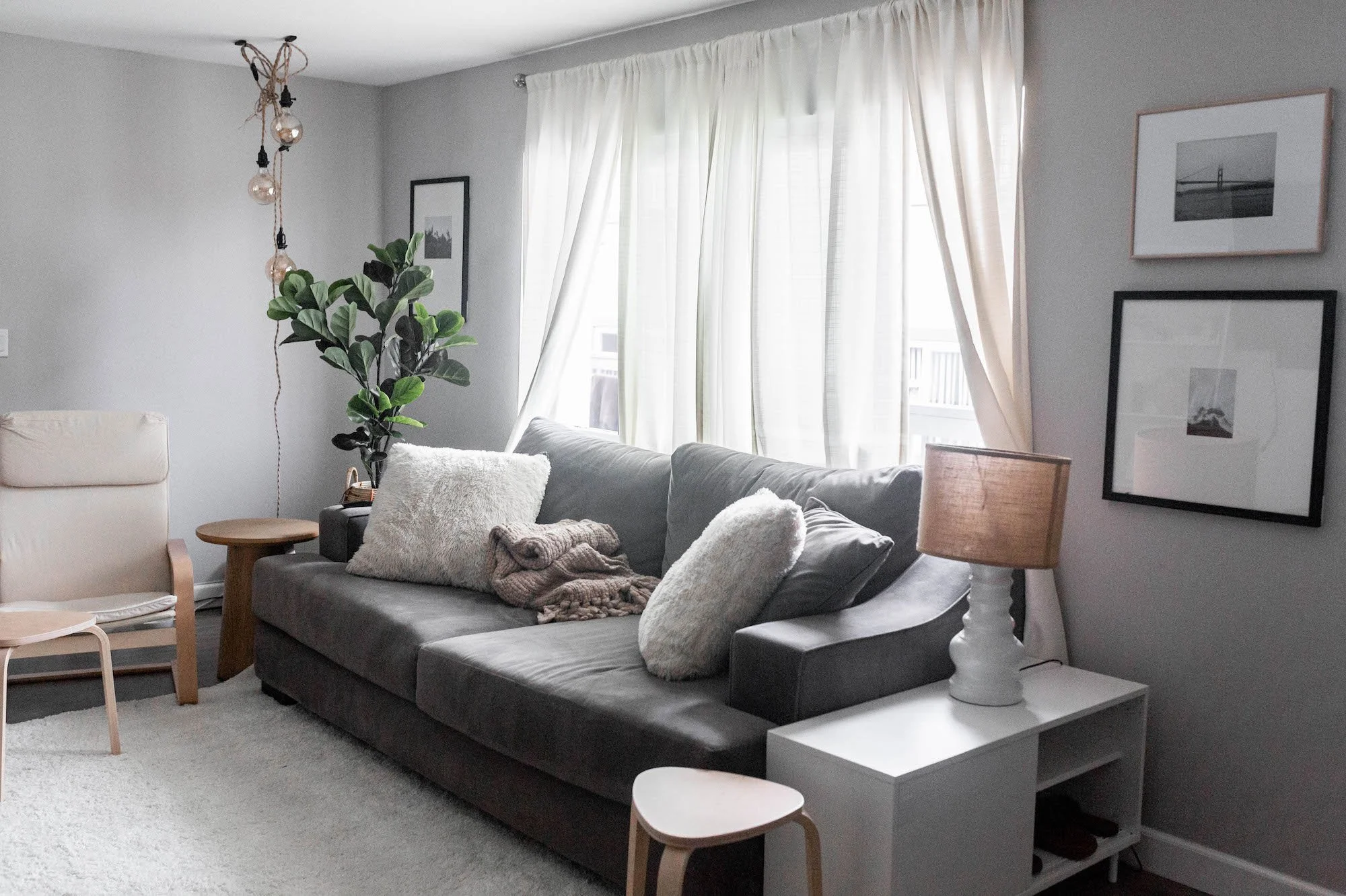 Low Budget Apartment Makeover: Modern Minimal Cozy
