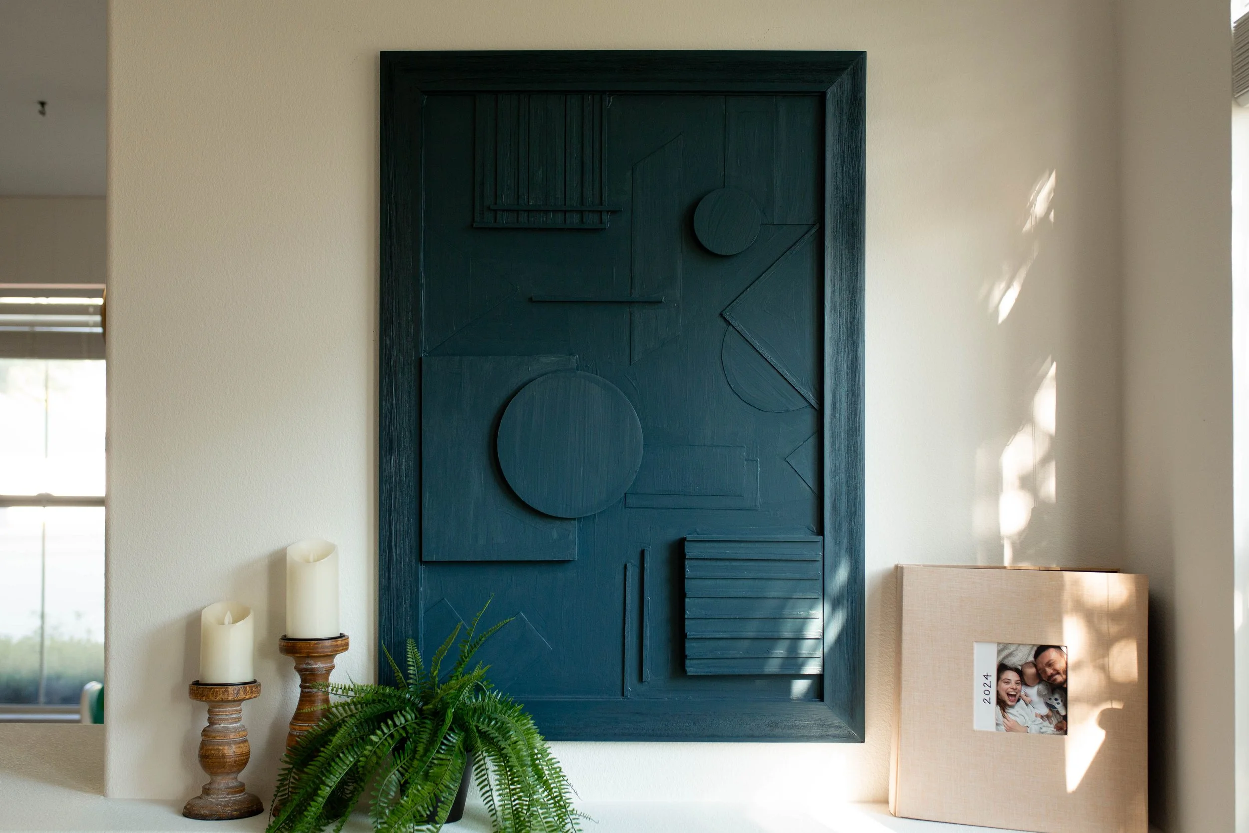 DIY Wood Texture Wall Art