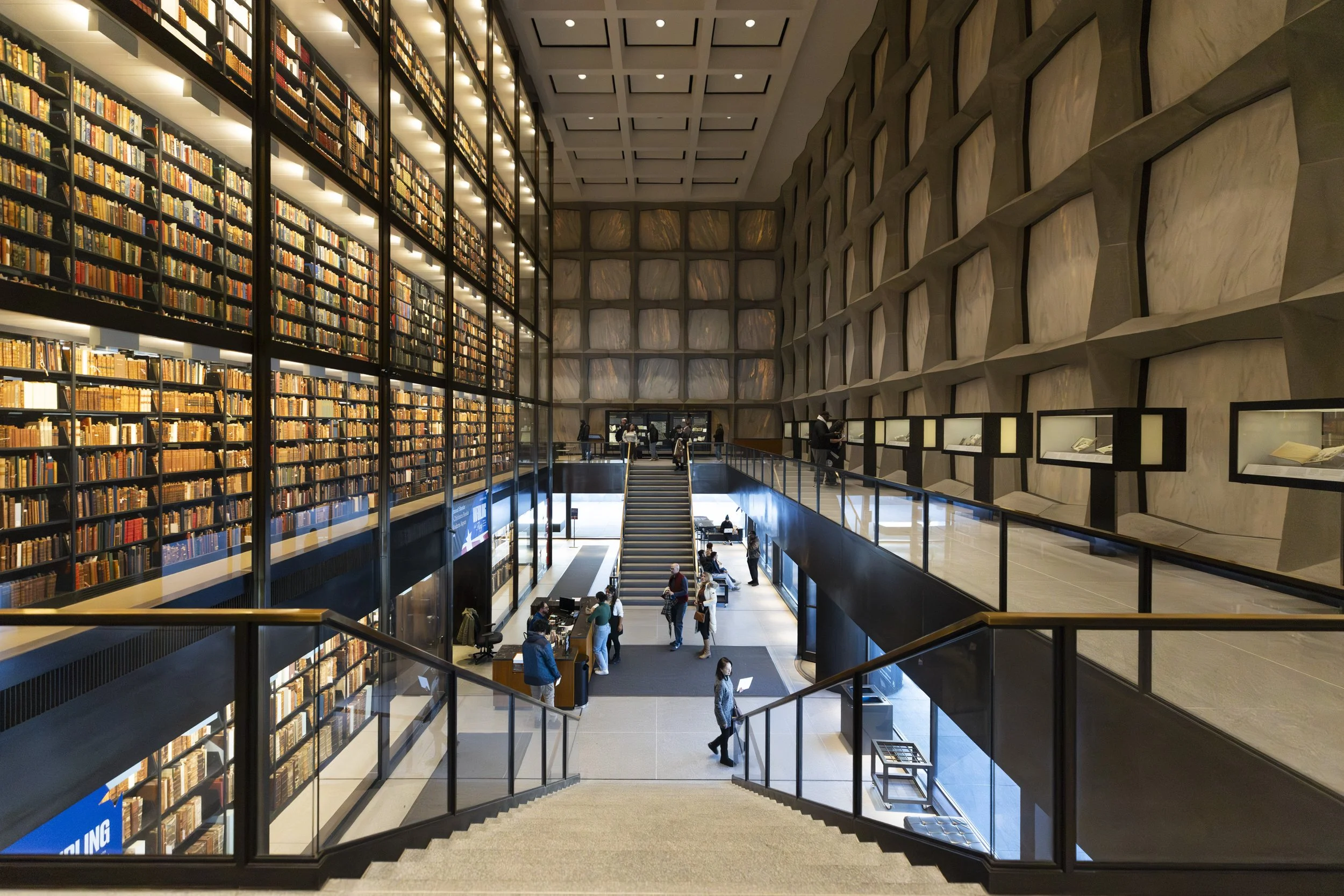 Beinecke Library Interior, New Haven CT USA