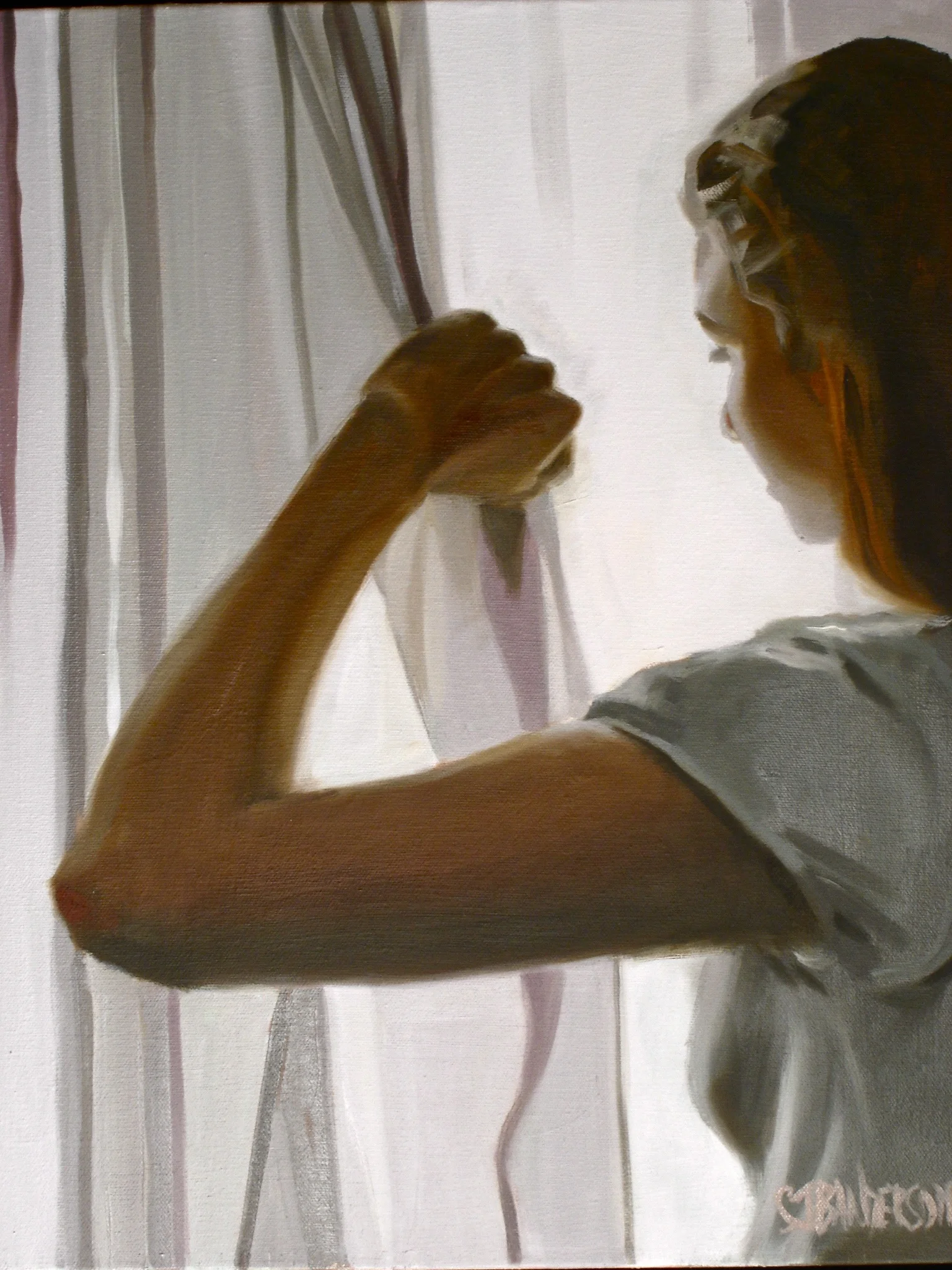 Waiting 16x20 oil on canvas