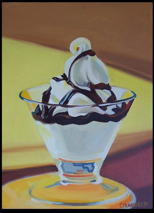 Ice Cream Sundae 18x24 oil on canvas