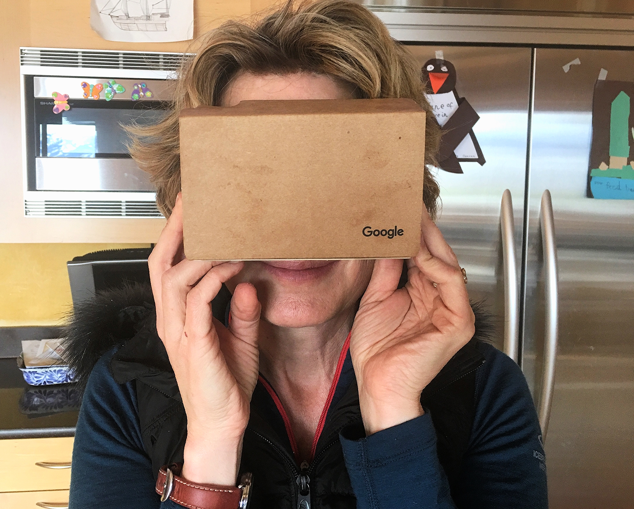Google cardboard in action