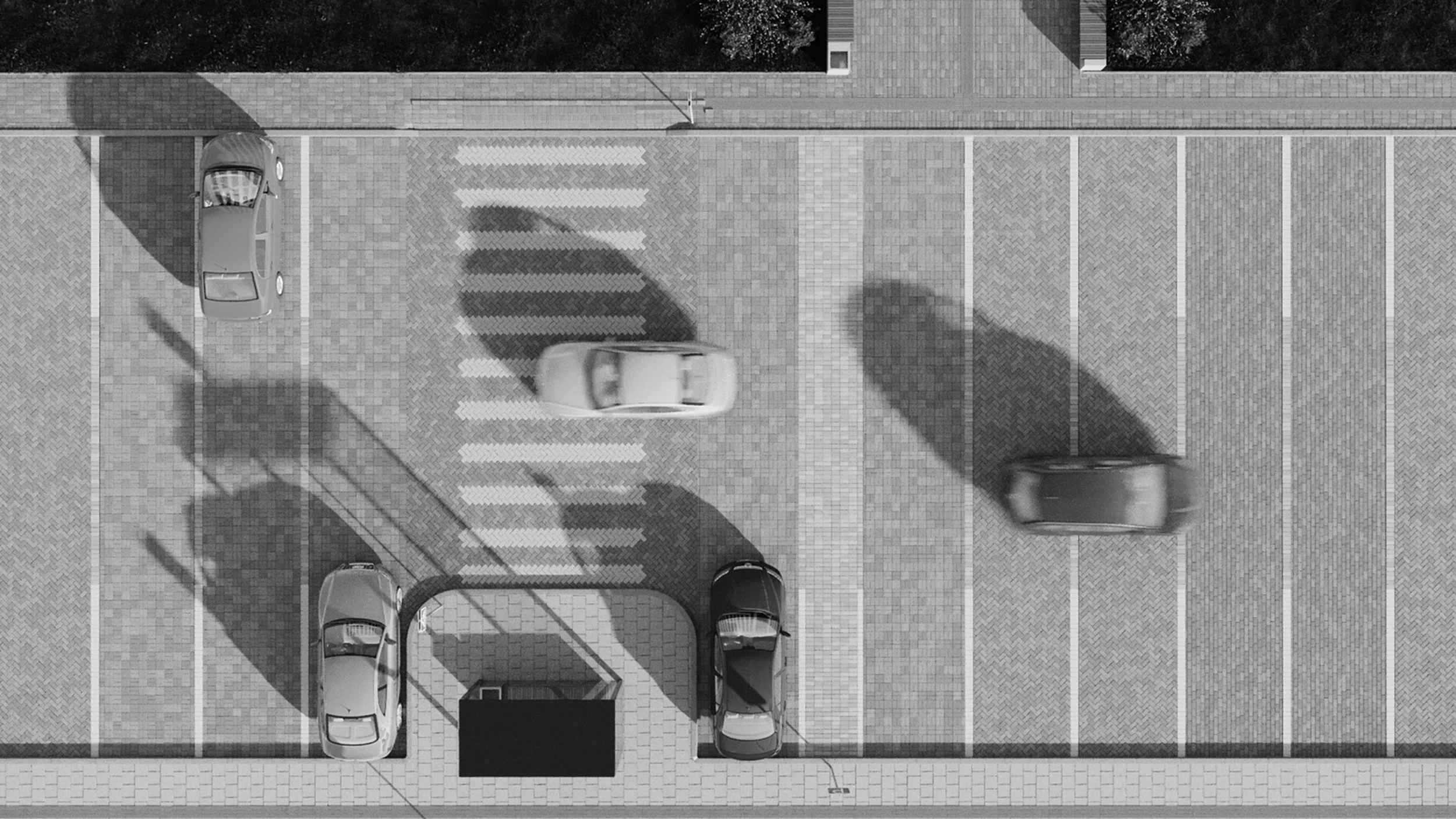 Bürogebäude 3D-Visualisierung