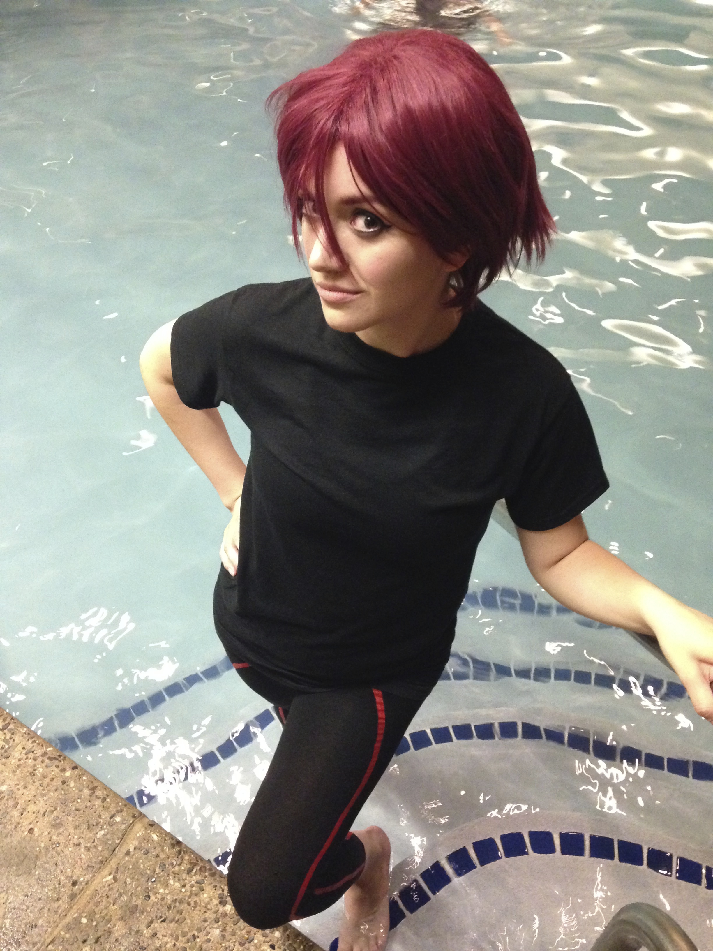  “Since the anime revolves around swimming, we decided it would make sense to take photos by the pool to follow the theme," Liz says about cosplaying Rin Matsuoka from the animated series Free! at AnimeNEXT in June (shot by Peter Vazquez).