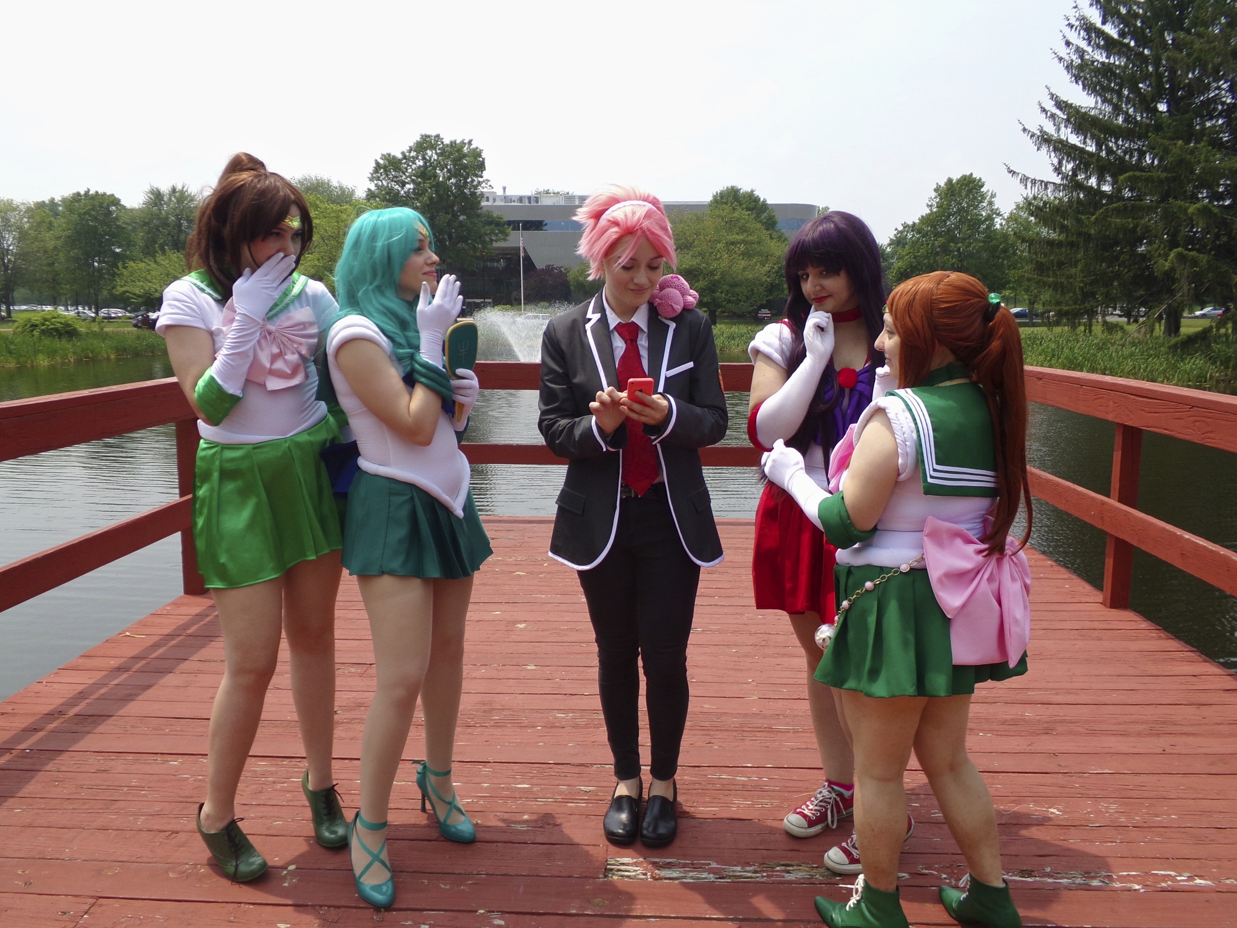 Liz cosplaying Ryuu Zaou from the anime series Binan Koukou Chikyuu Boueibu Love at AnimeNEXT in June (taken by Peter Vazquez). "My character is a complete flirt, so we decided to make a scene of me as Ryuu getting the girls’ phone numbers.”