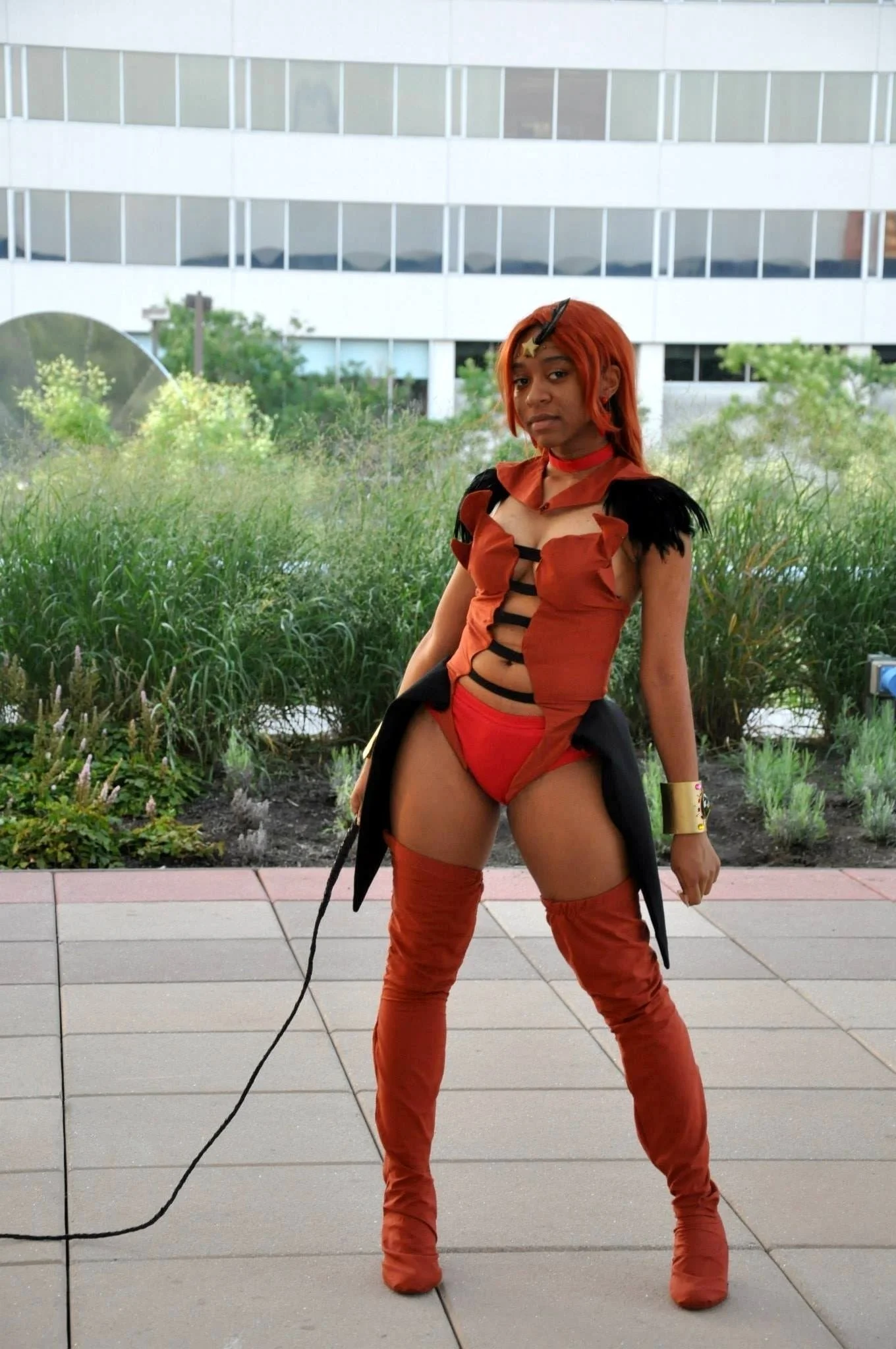Raven at the Otakon convention this year as Sailor Lead Crow, a villain from Sailor Moon Stars.