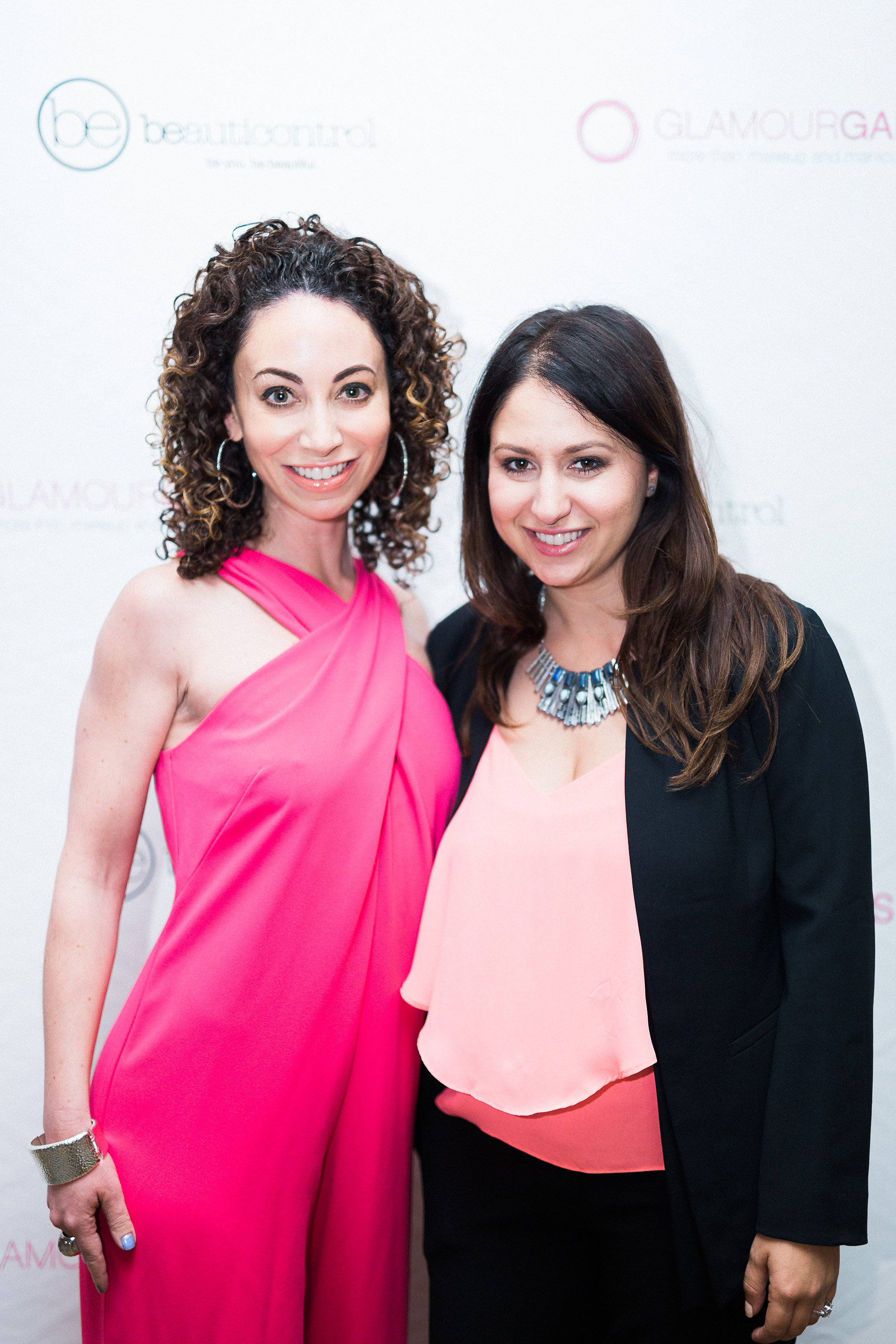Allegra Cohen (left), co-chair of the Glammys, with Lauren Berger, this year's Inspiration Glammy Winner.