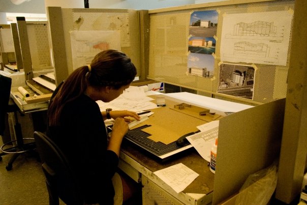 Emily in her first year of grad school at the University of North Carolina at Charlotte, where she studied architecture.