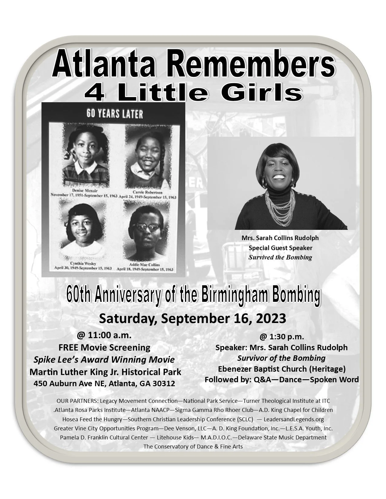 60th Anniversary of the Birmingham Bombing