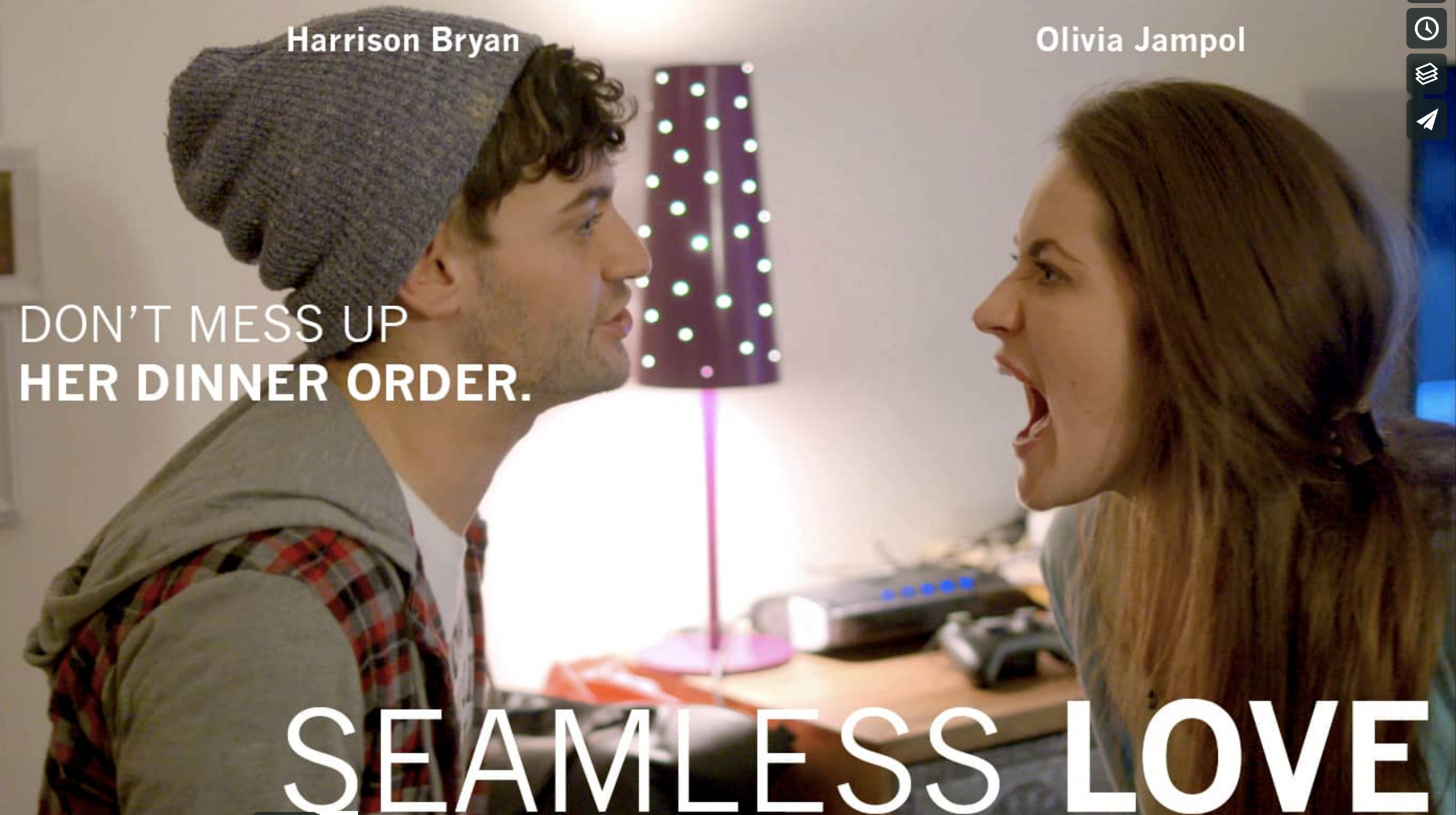 Poster for Seamless Love , an award-winning short by Danielle Orbach.