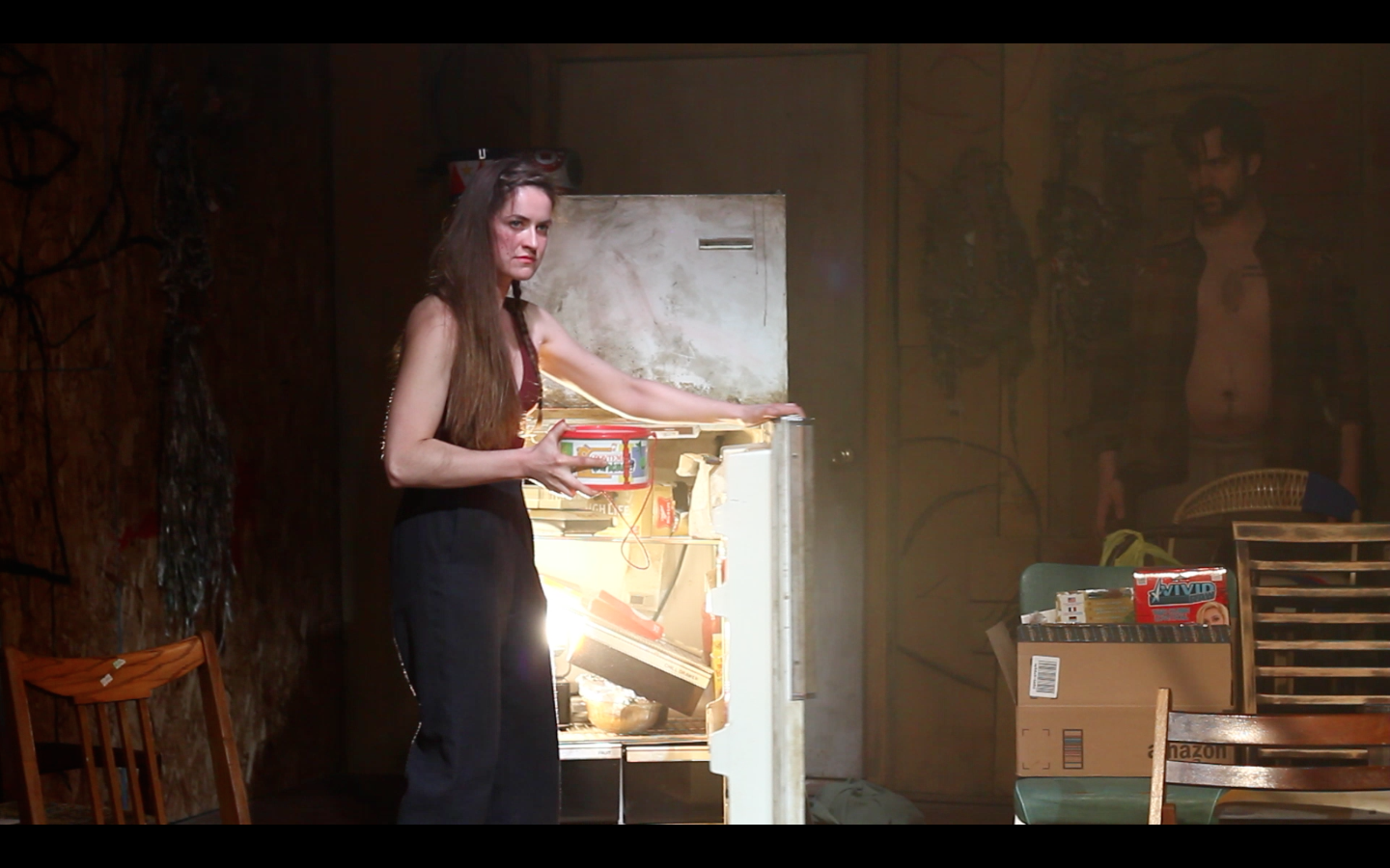 Wolf in The River , written & directed by Adam Rapp at The Flea. hoto by Crystal Arnette.