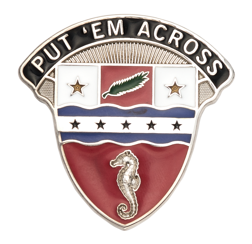 US Army 177th Finance Battalion crest DUI badge cb clutchback G-23 