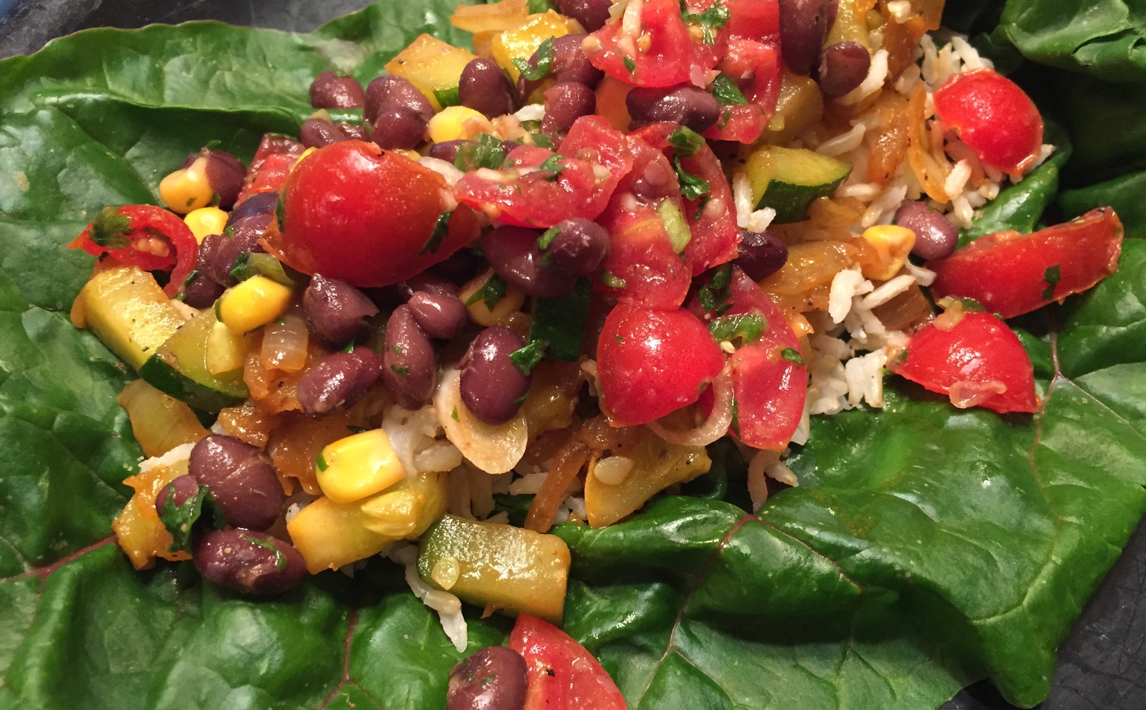 Black Bean Corn Salsa "Tacos"