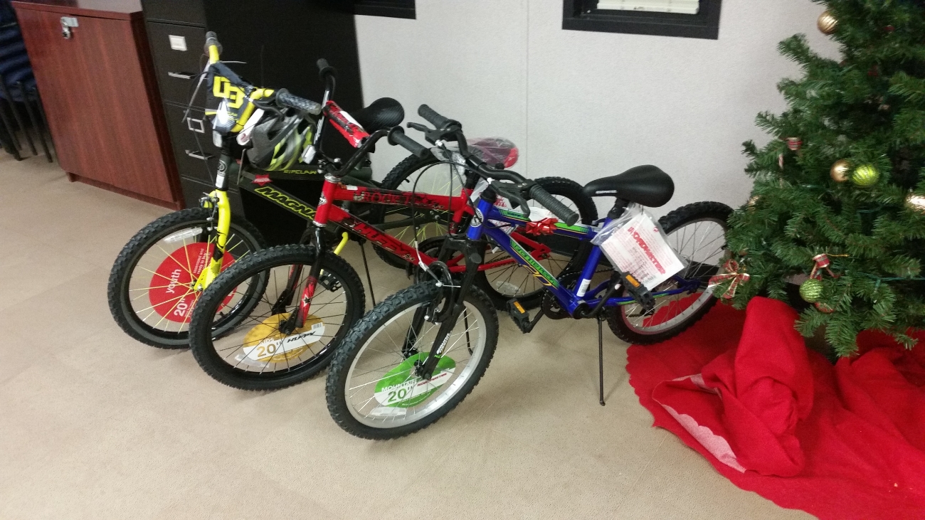 Some Agents even bought bikes for the children.