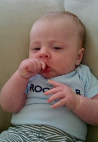 Tiny fingers + Tiny mouth = nonverbal communcation
