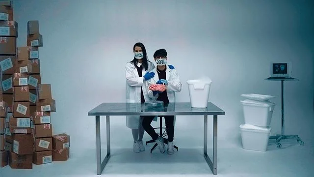 Happy Holidays, I guess? Feature’s Dead, Angela video out now - link in bio! // Big thanks to @aaroncalebeisenberg & @anneliese_s for their twisted, creative, talented minds ❤️