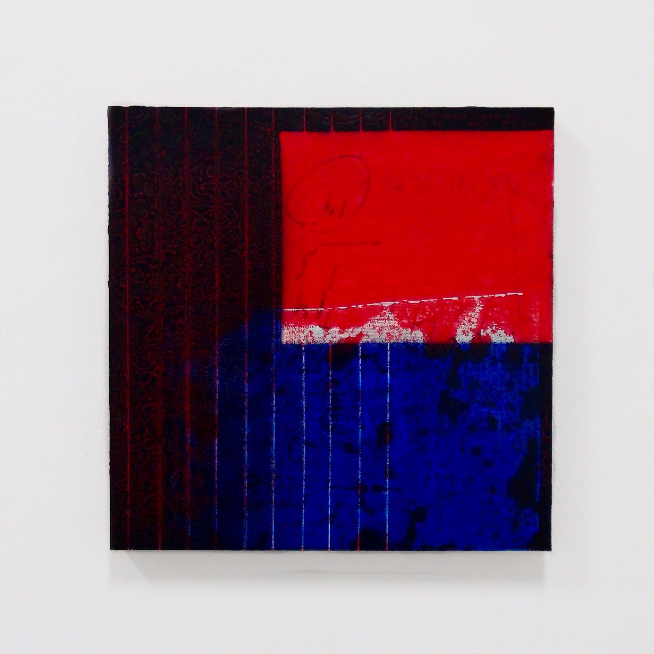  IAIN MUIRHEAD   1512  , 2015. Oil, airborne pigment, and acrylic binder on canvas. 23 x 23 inches. 