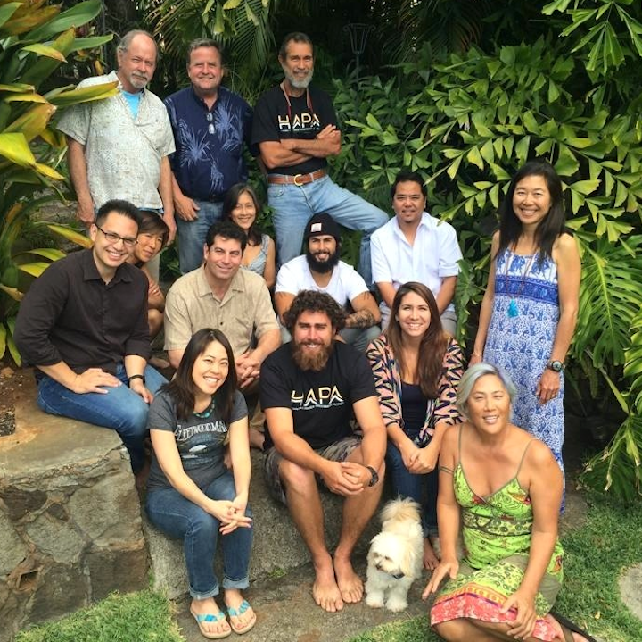 HAPA Board Strategic Planning Retreat, March 2015. Missing from photo are members Michael Miranda, Pualiʻiliʻimaikalani Rossi-Fukino, Nancy Aleck, Andrea Brower & Katie McMillan.