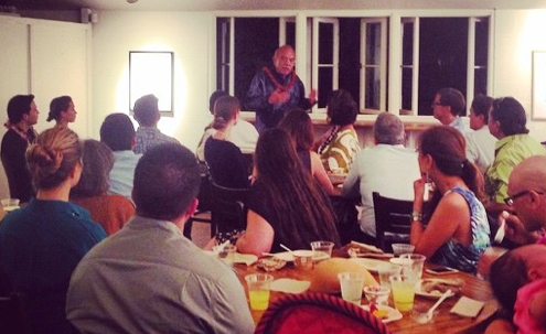 Former Governor John Waihe`e speaks to Kuleana Academy participants. They also heard from U.S. Senator Brian Schatz, State Representatives Chris Lee and Andrea Tupola, as well as State Senate Vice President Will Espero, and former Hawai`i County Council Member Keiko Bonk.