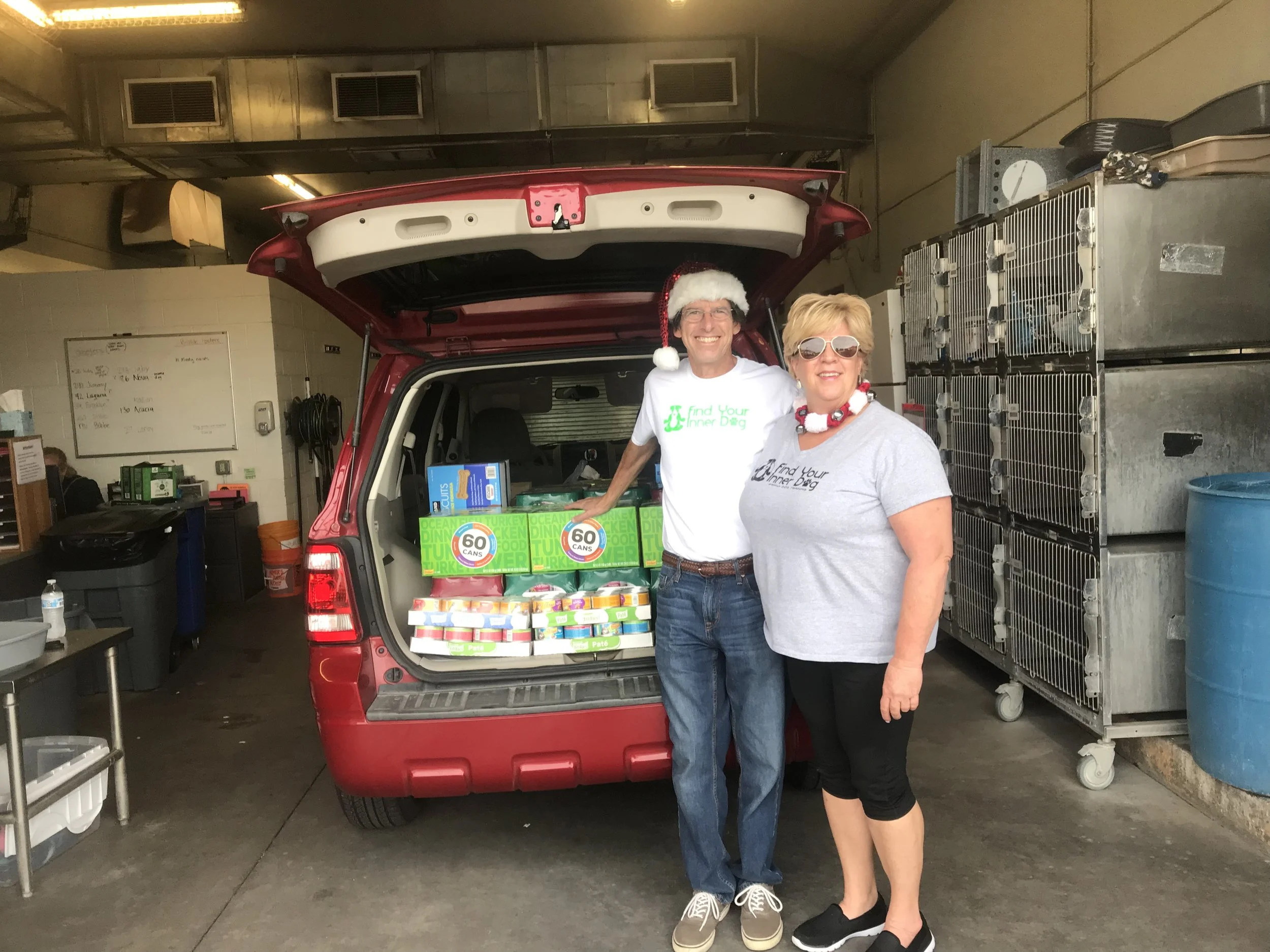 #operationpetunia for 2018 has been a huge success! Thanks to our community pulling together, we donated over 700 cans and 30 pounds of dog biscuits to Maricopa County Animal Care and Control – East shelter.